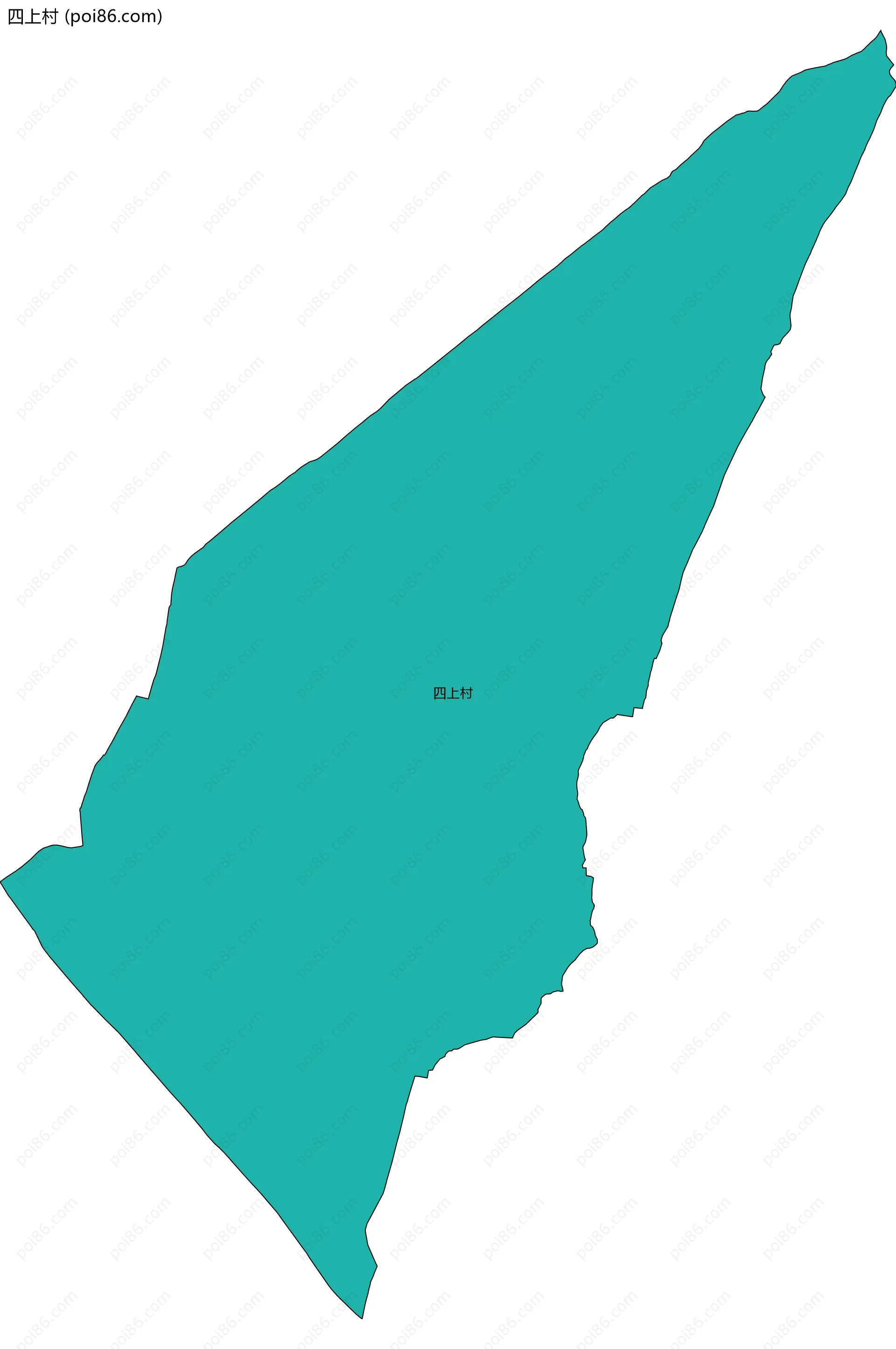 四上村边界地图