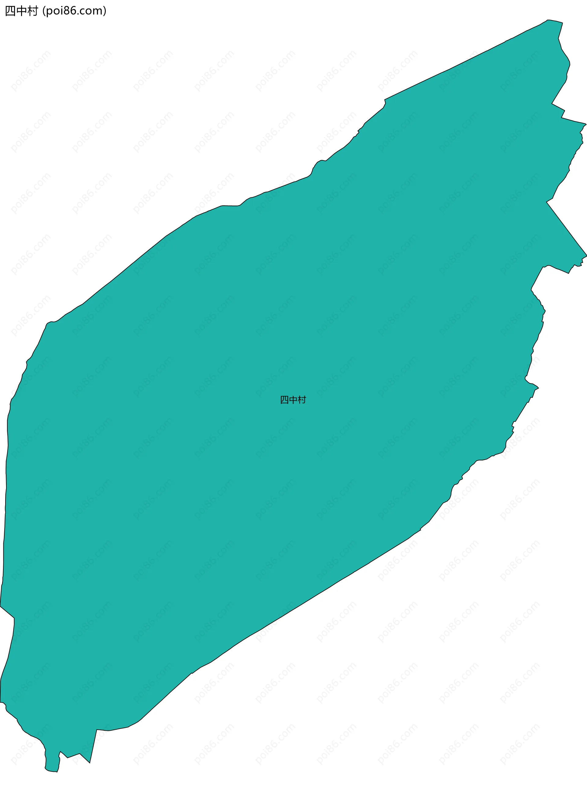 四中村边界地图