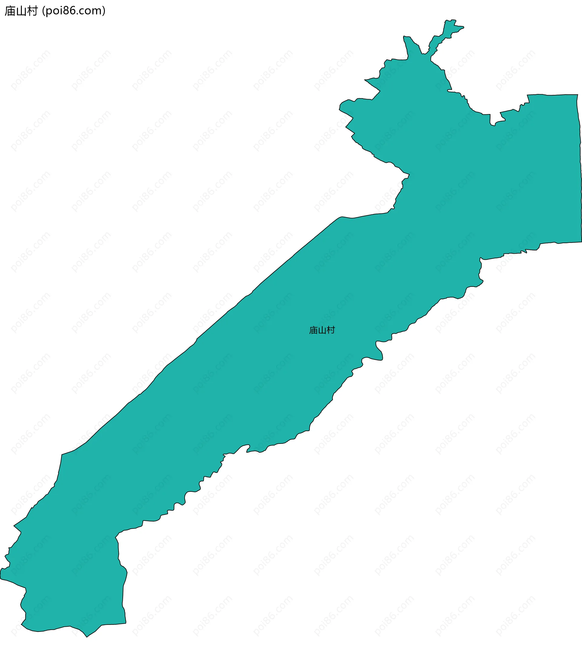 庙山村边界地图