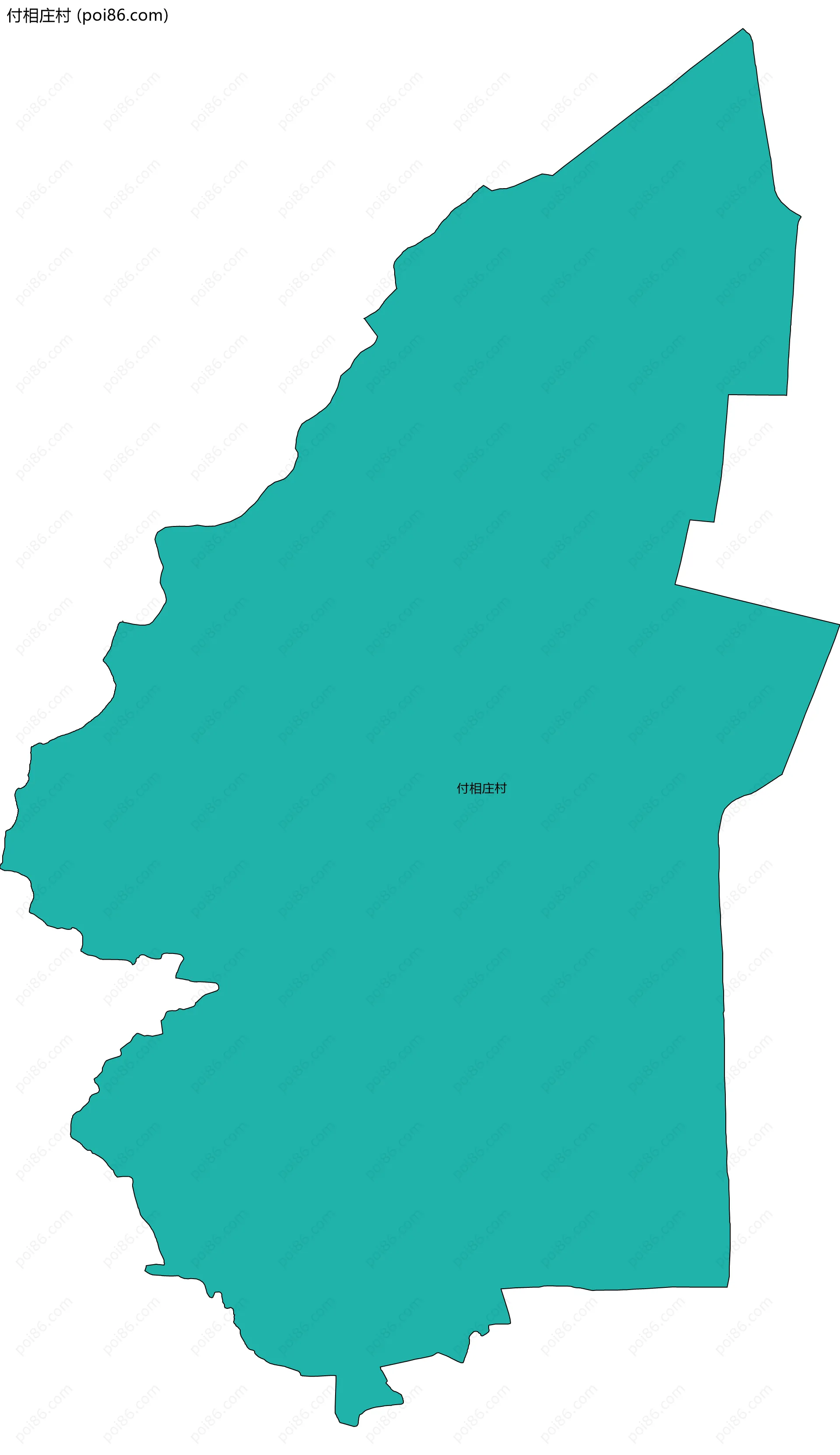 付相庄村边界地图