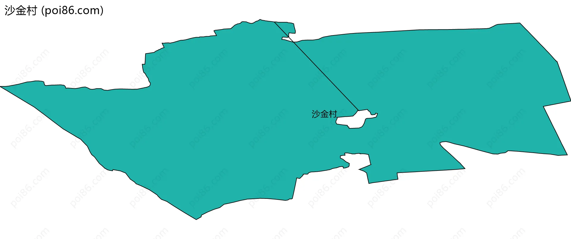 沙金村边界地图