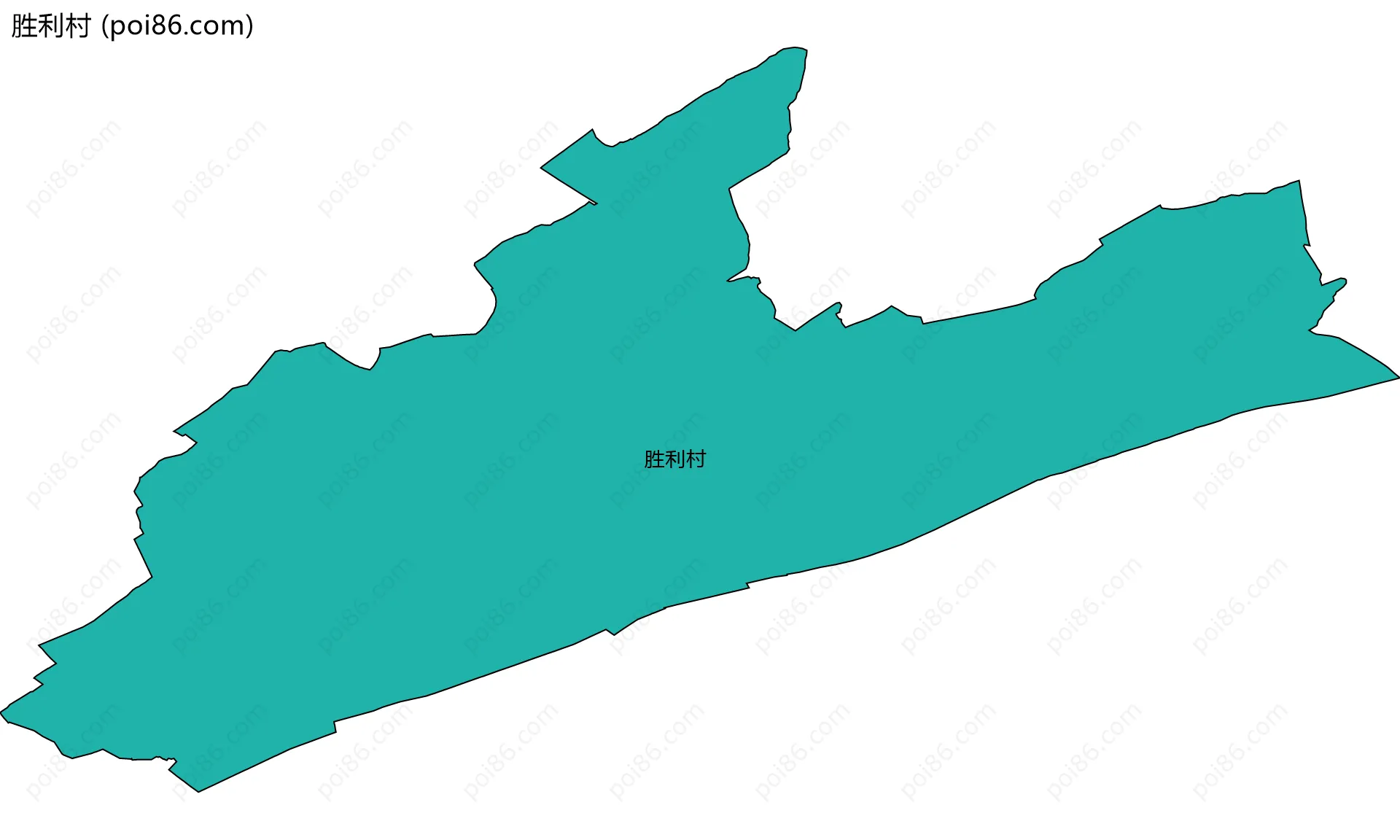 胜利村边界地图