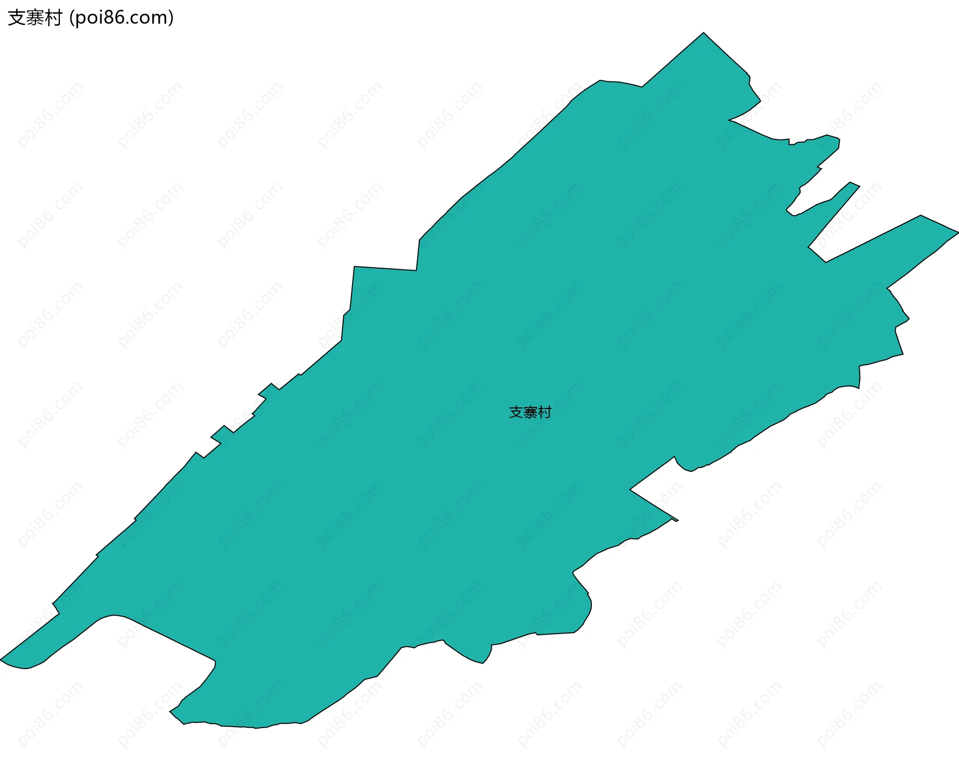 支寨村边界地图