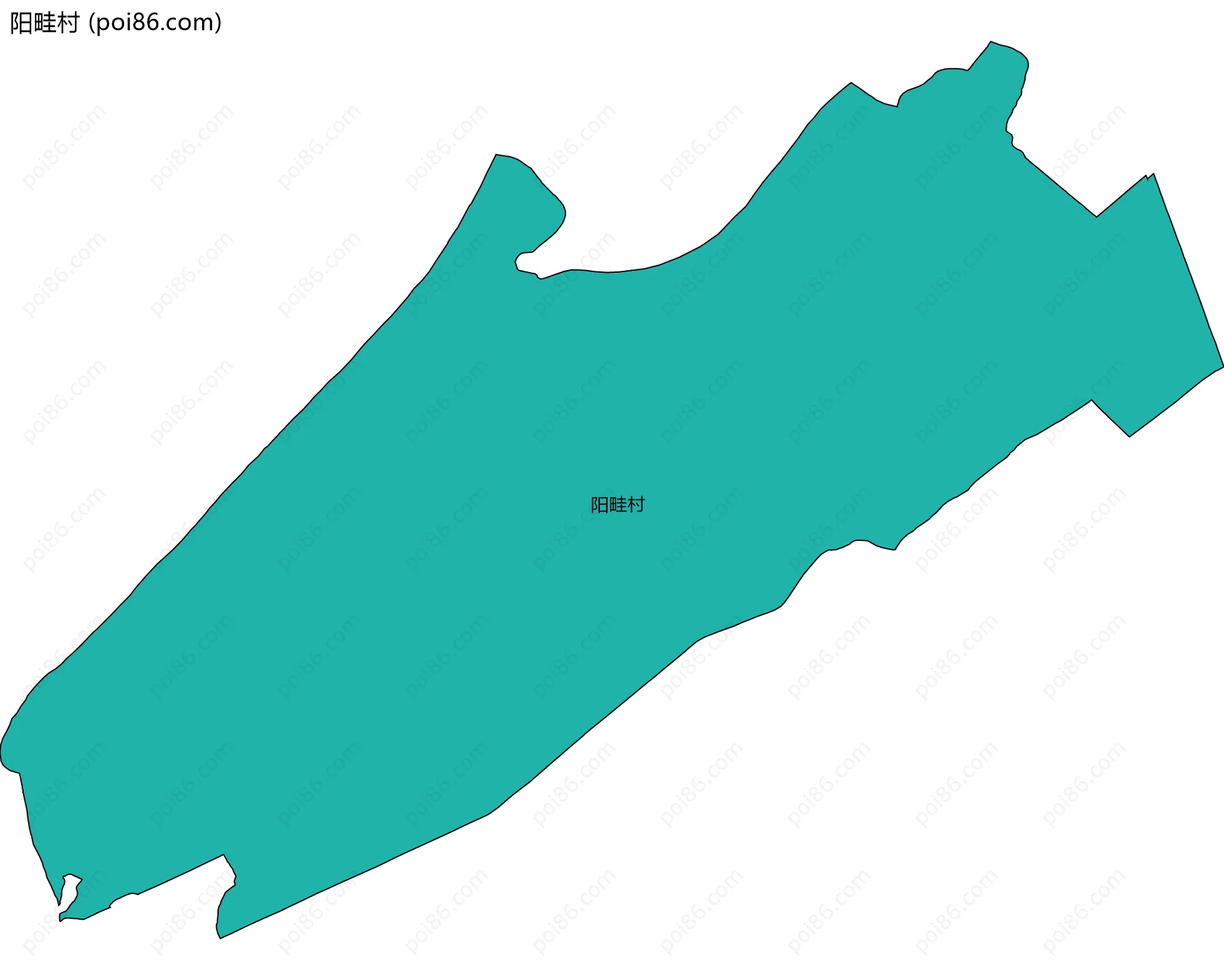 阳畦村边界地图