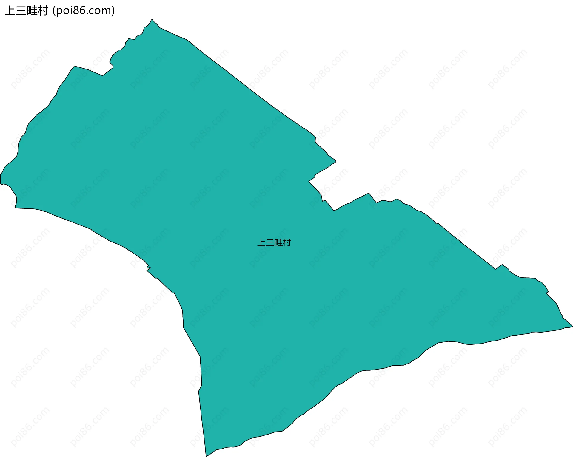 上三畦村边界地图