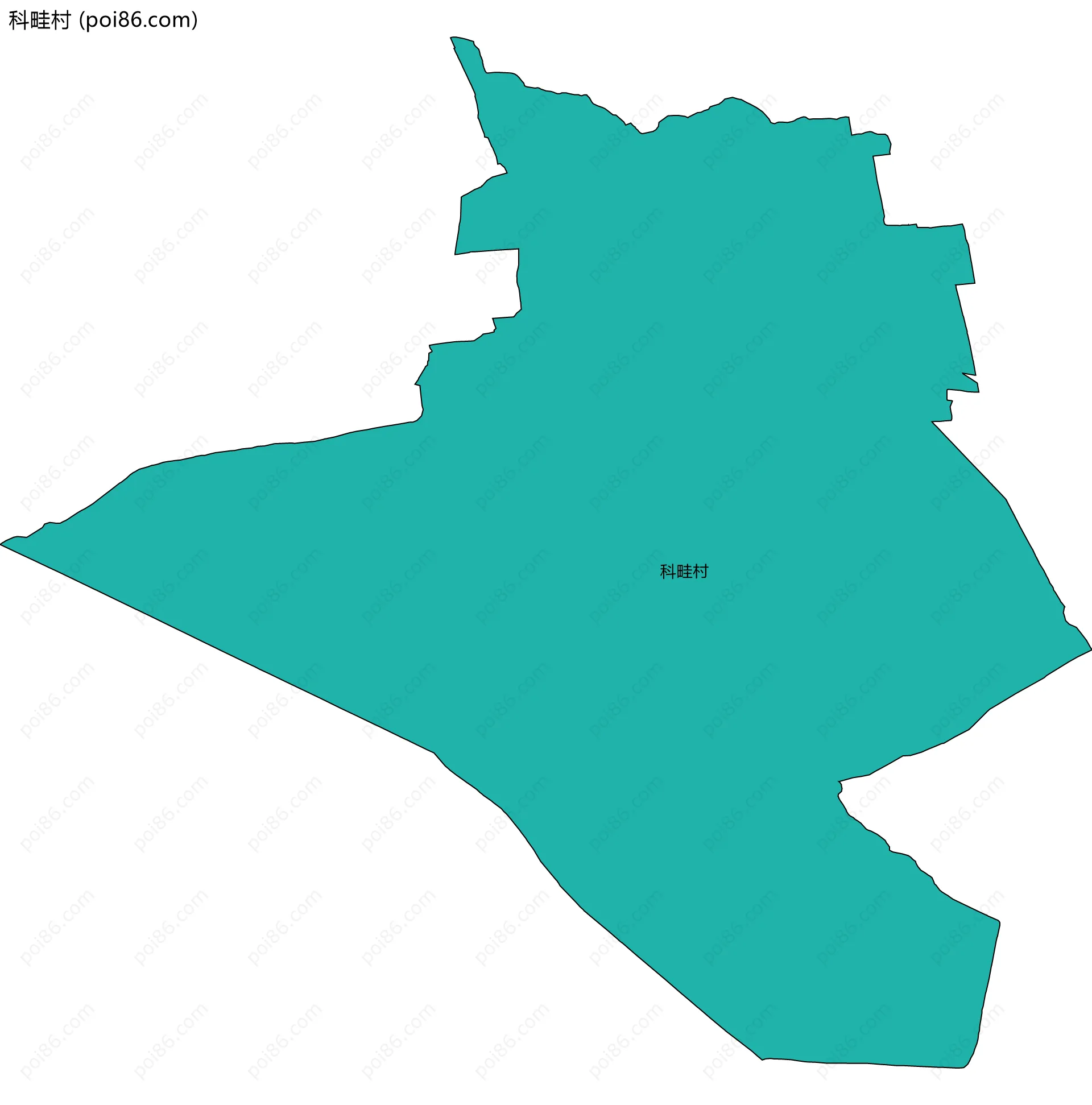 科畦村边界地图
