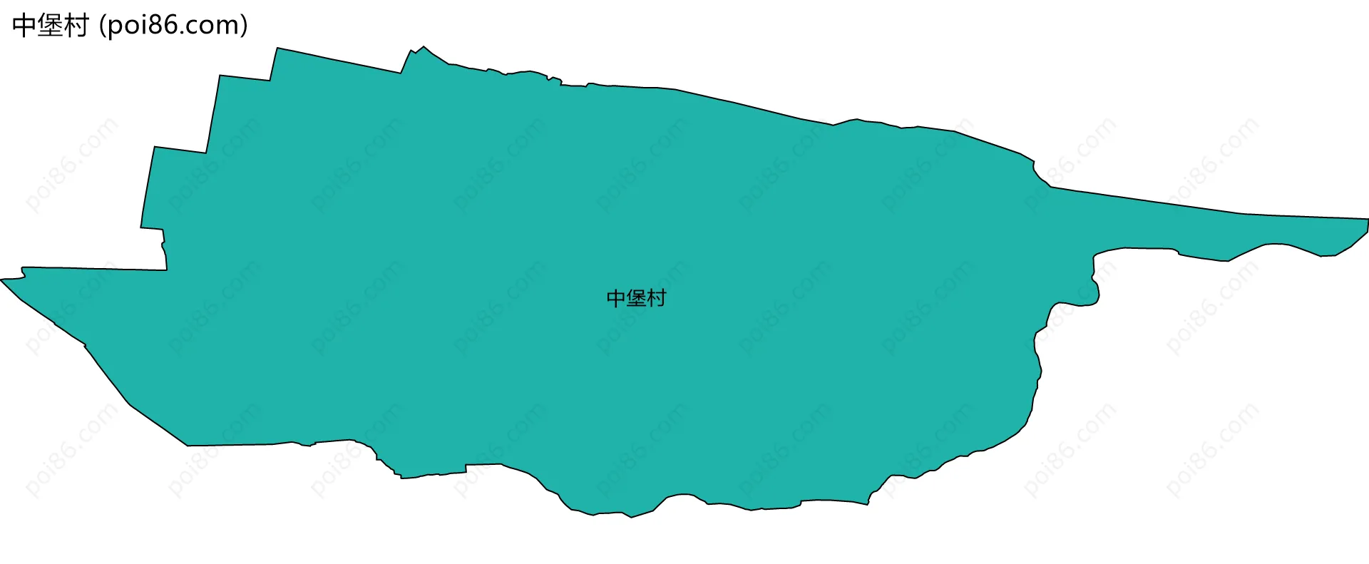 中堡村边界地图