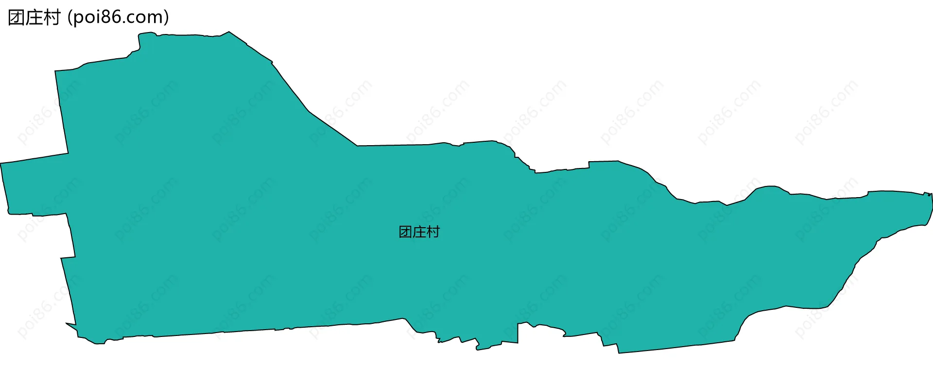 团庄村边界地图