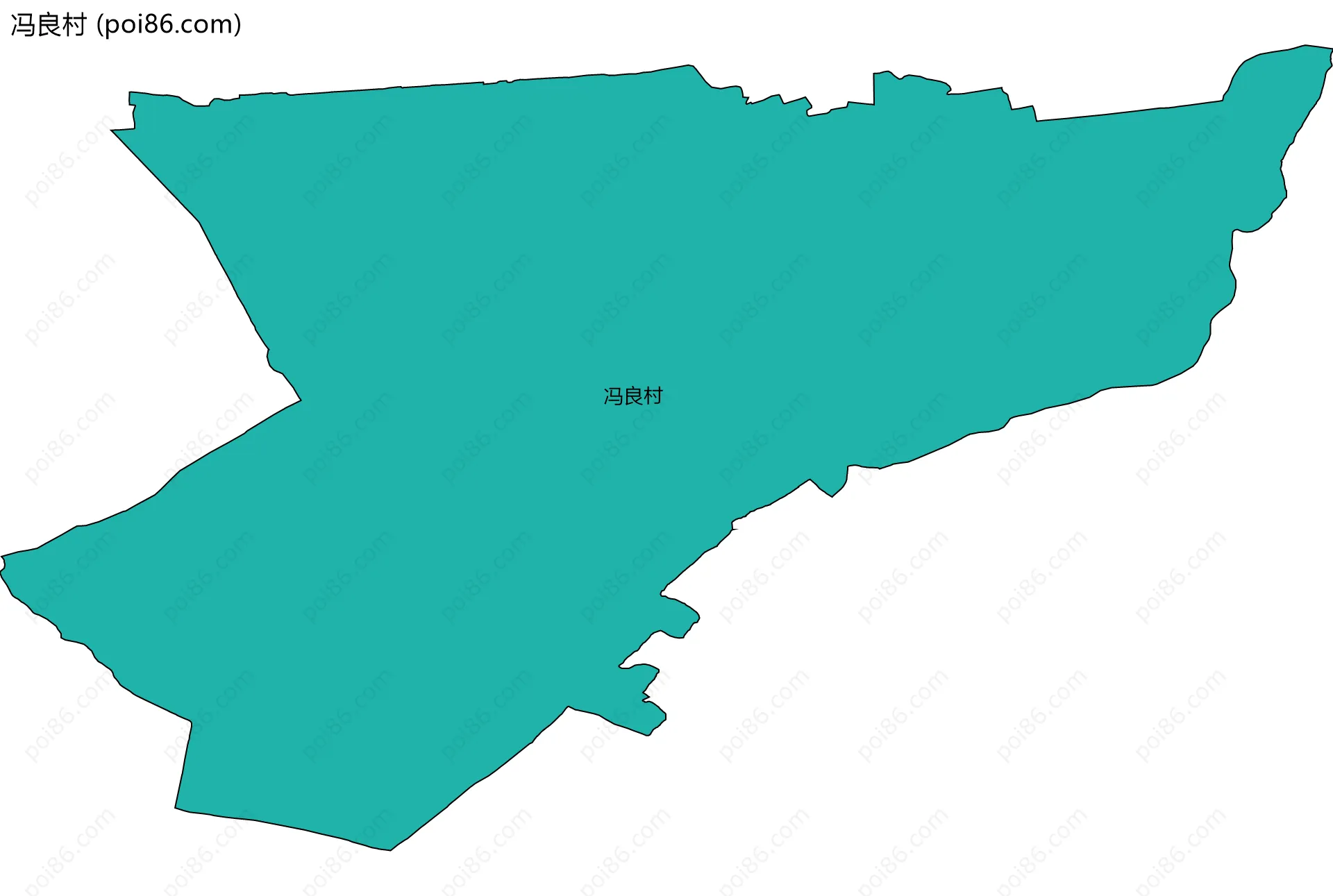 冯良村边界地图