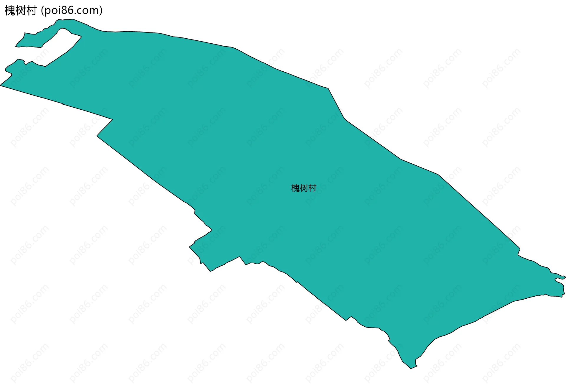 槐树村边界地图