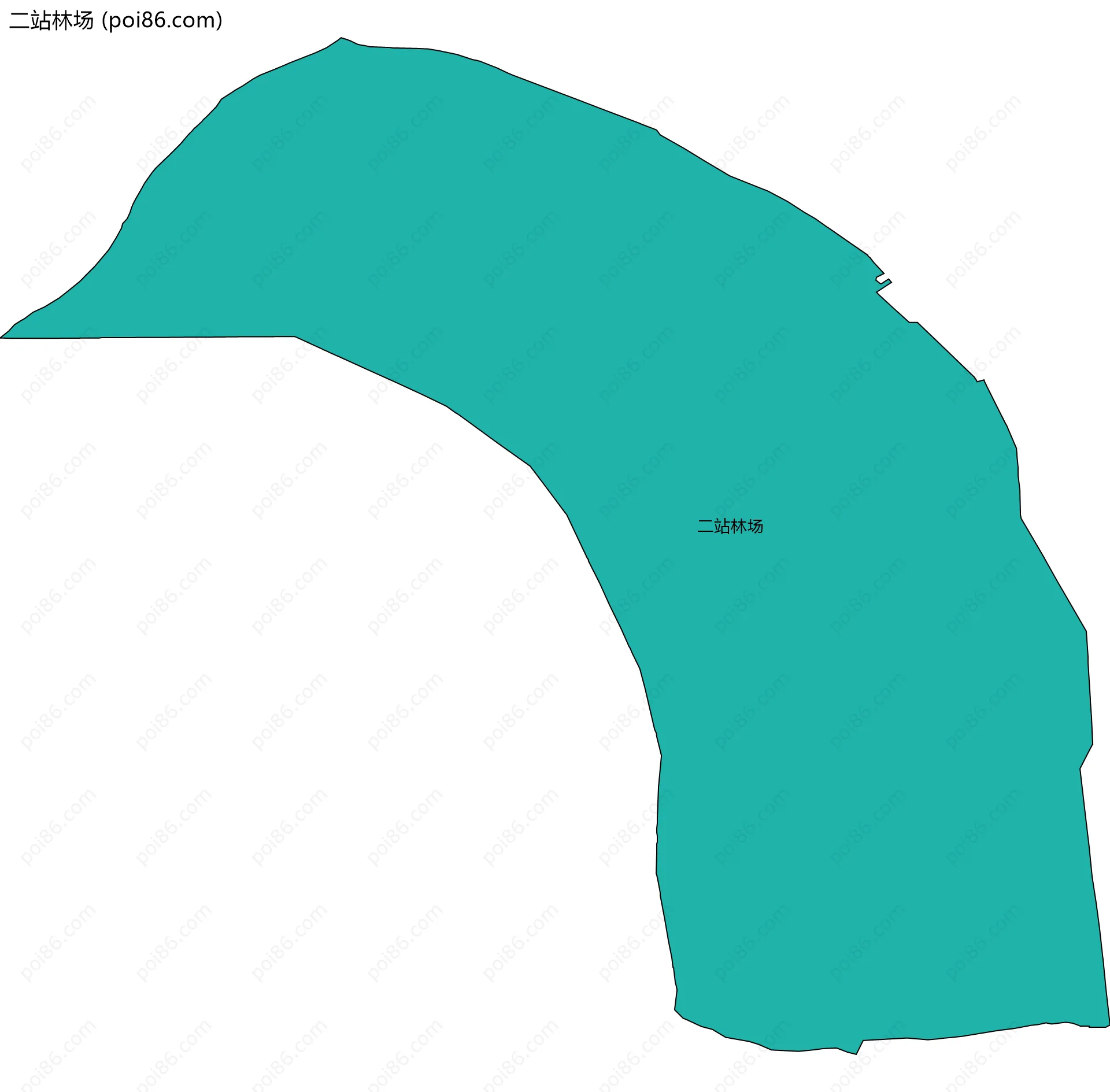 二站林场边界地图