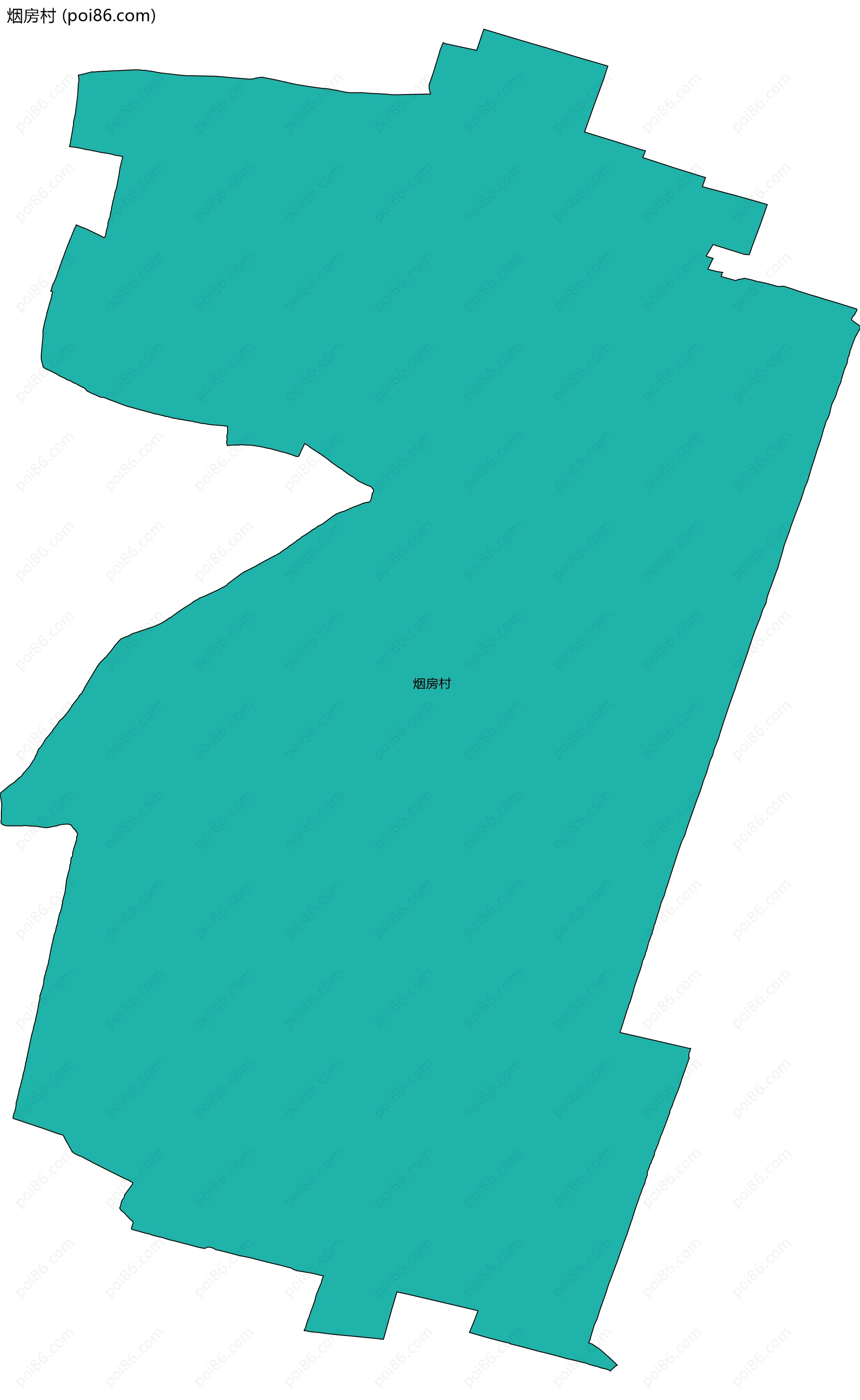 烟房村边界地图