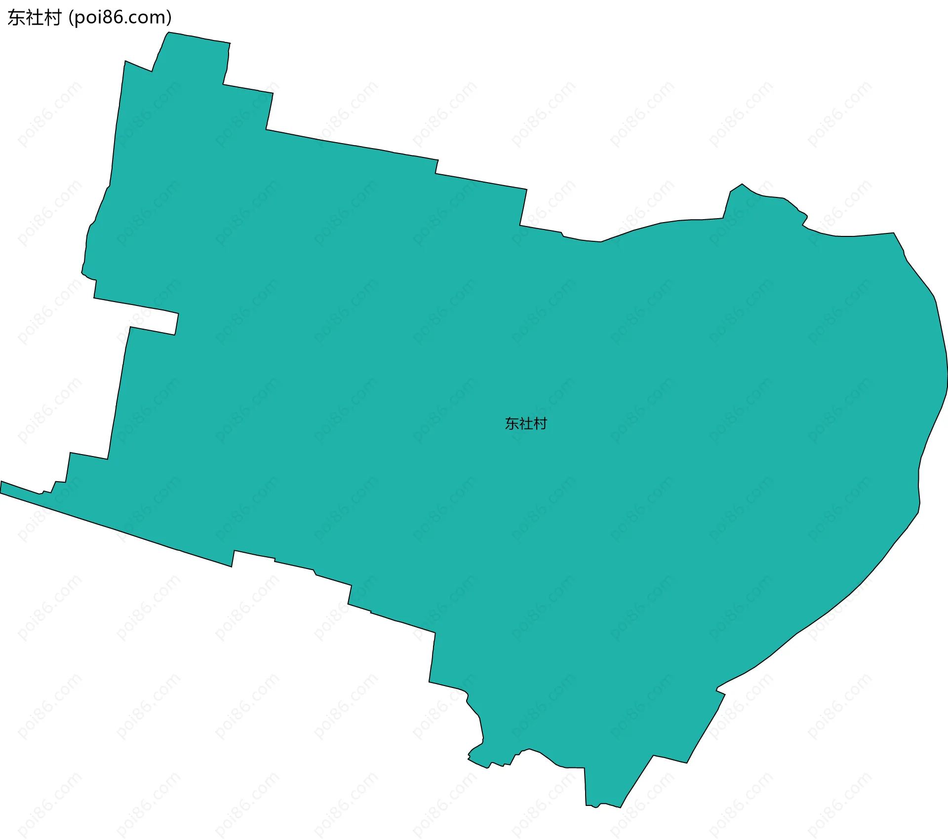 东社村边界地图
