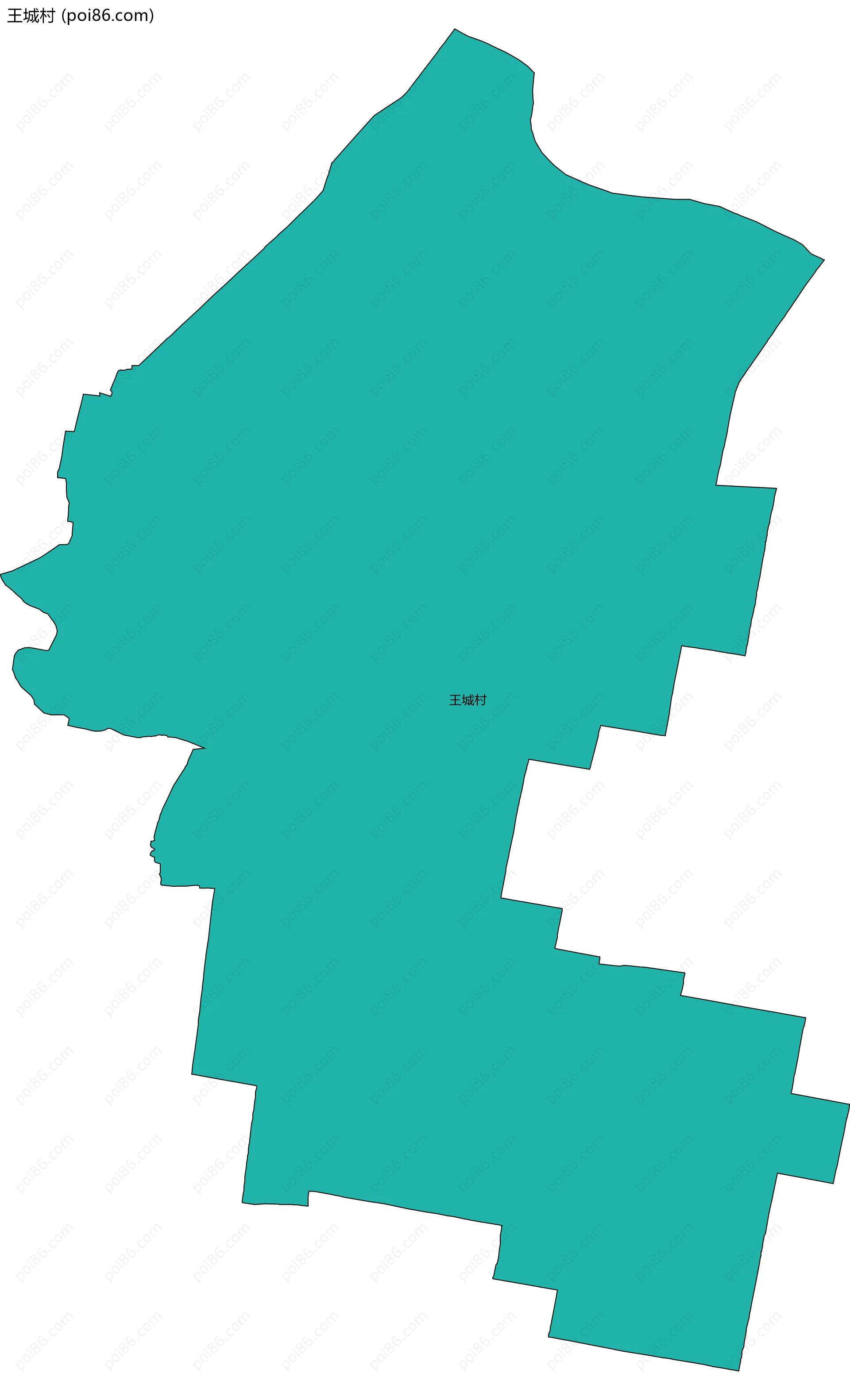 王城村边界地图