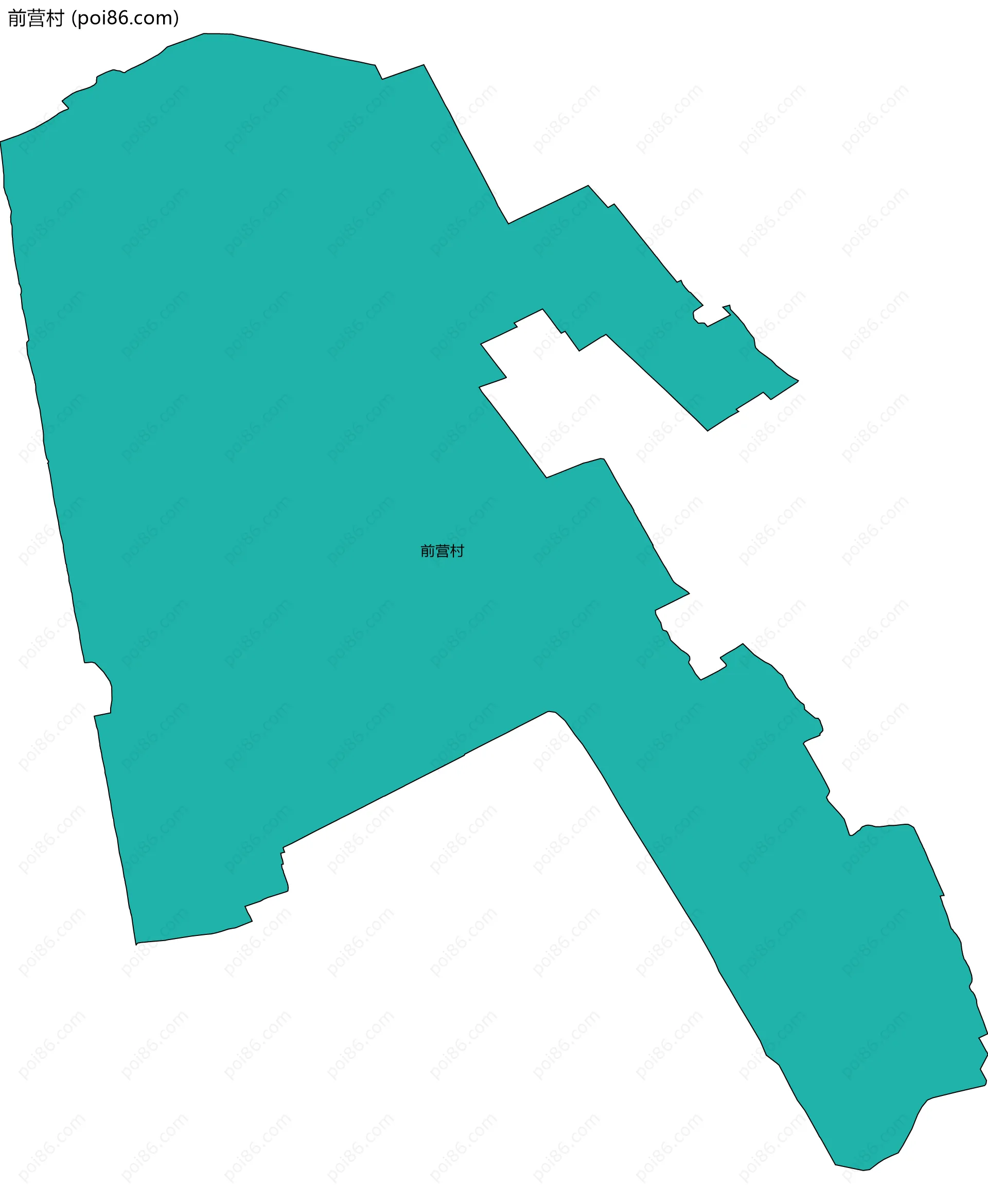 前营村边界地图