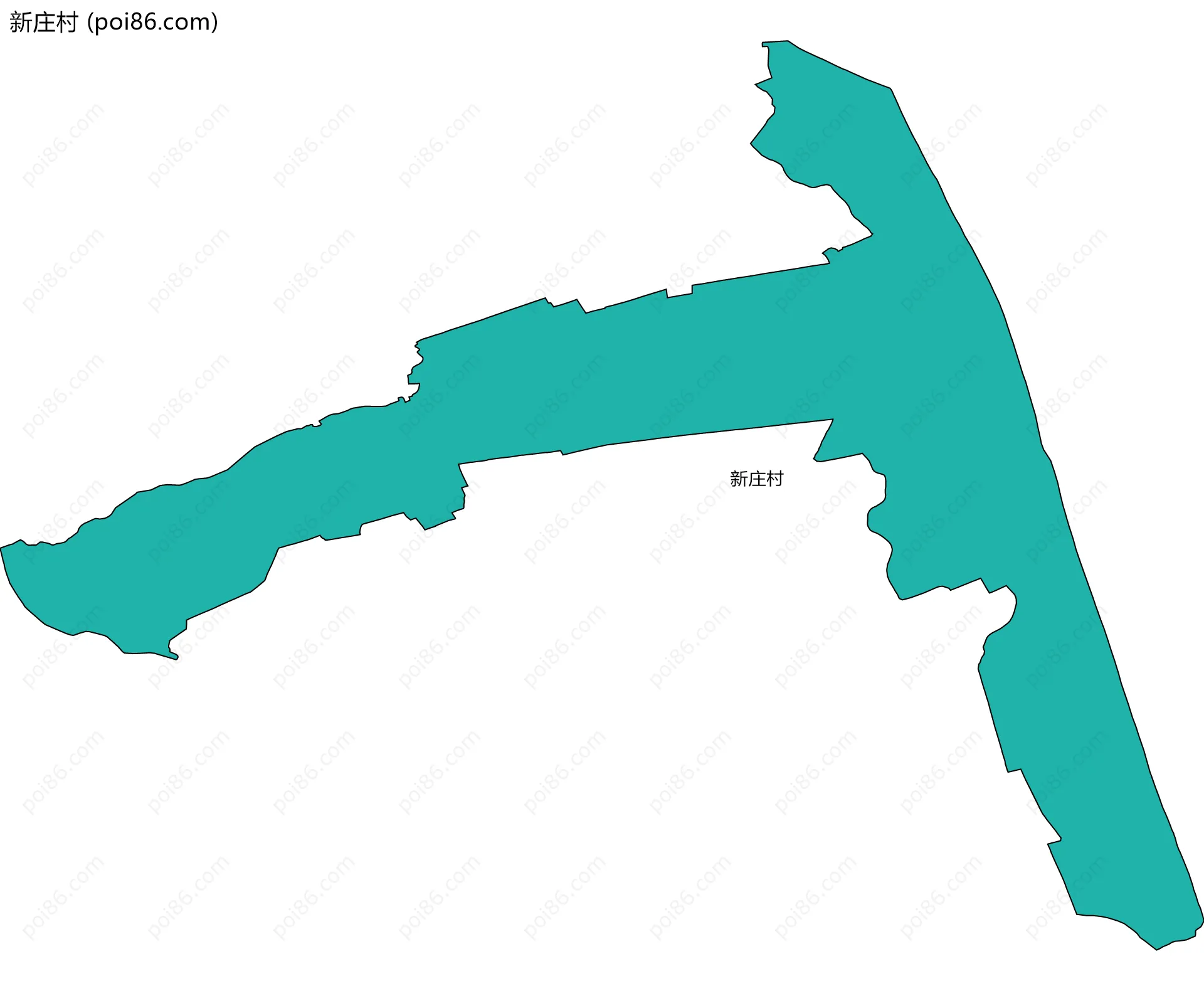 新庄村边界地图