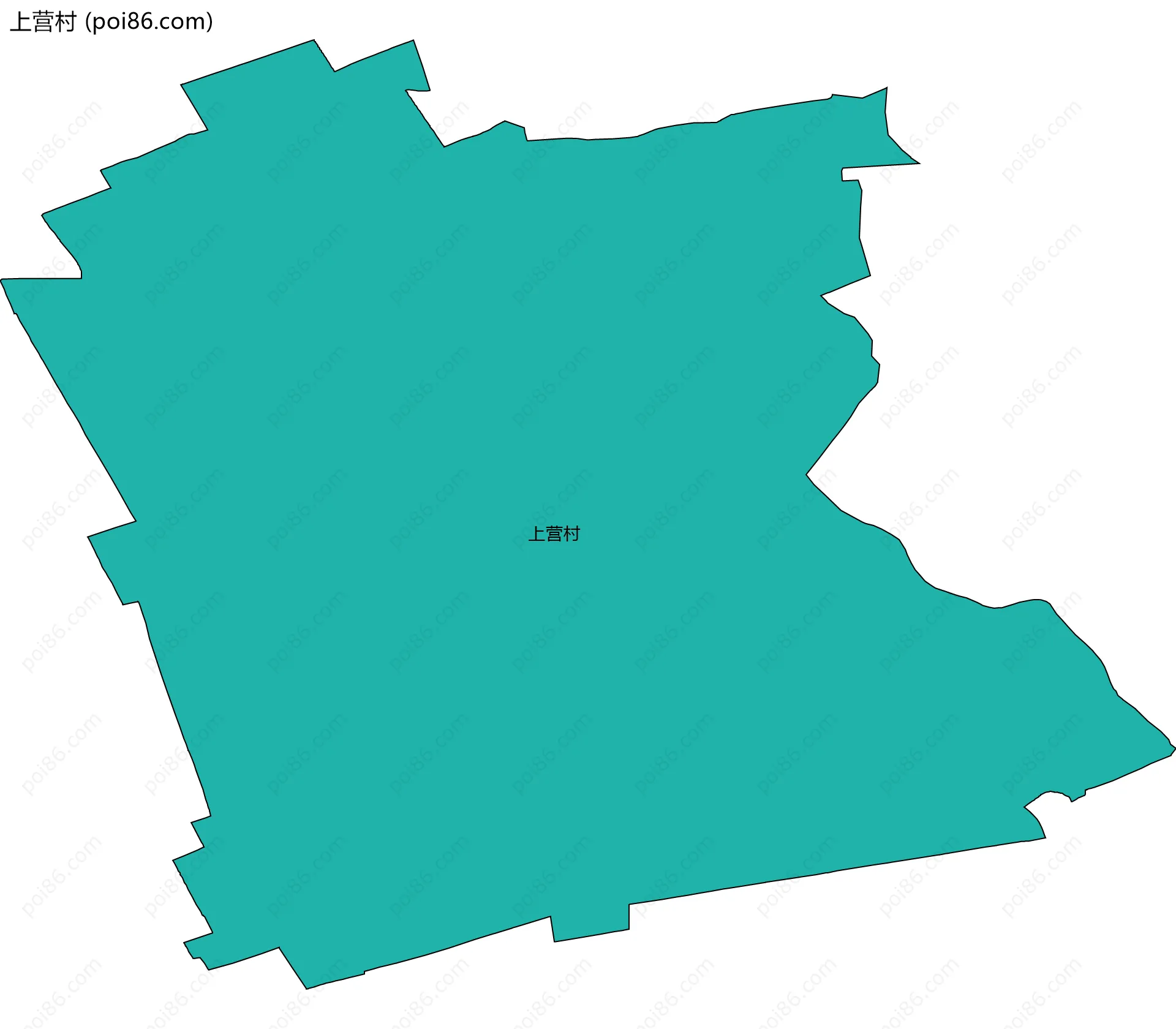 上营村边界地图