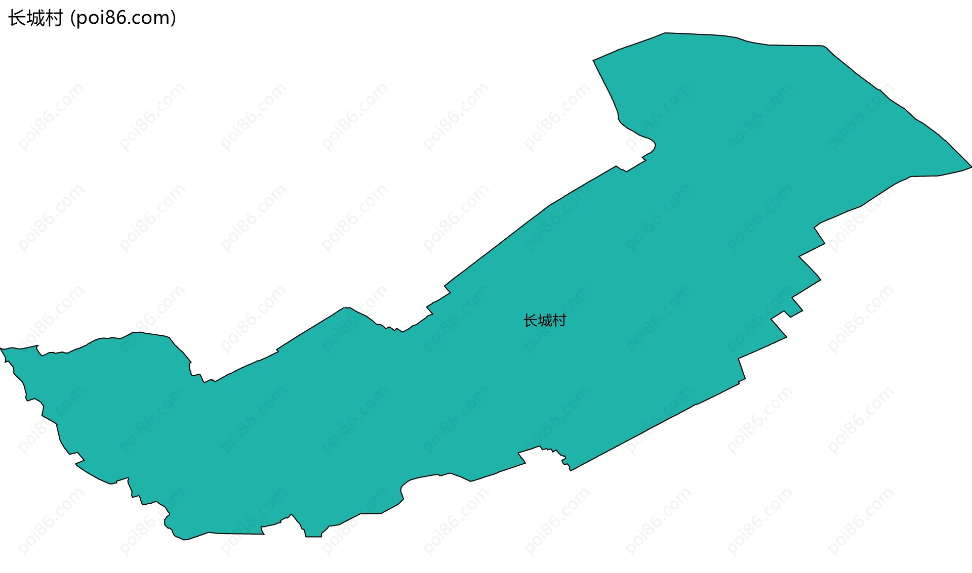 长城村边界地图