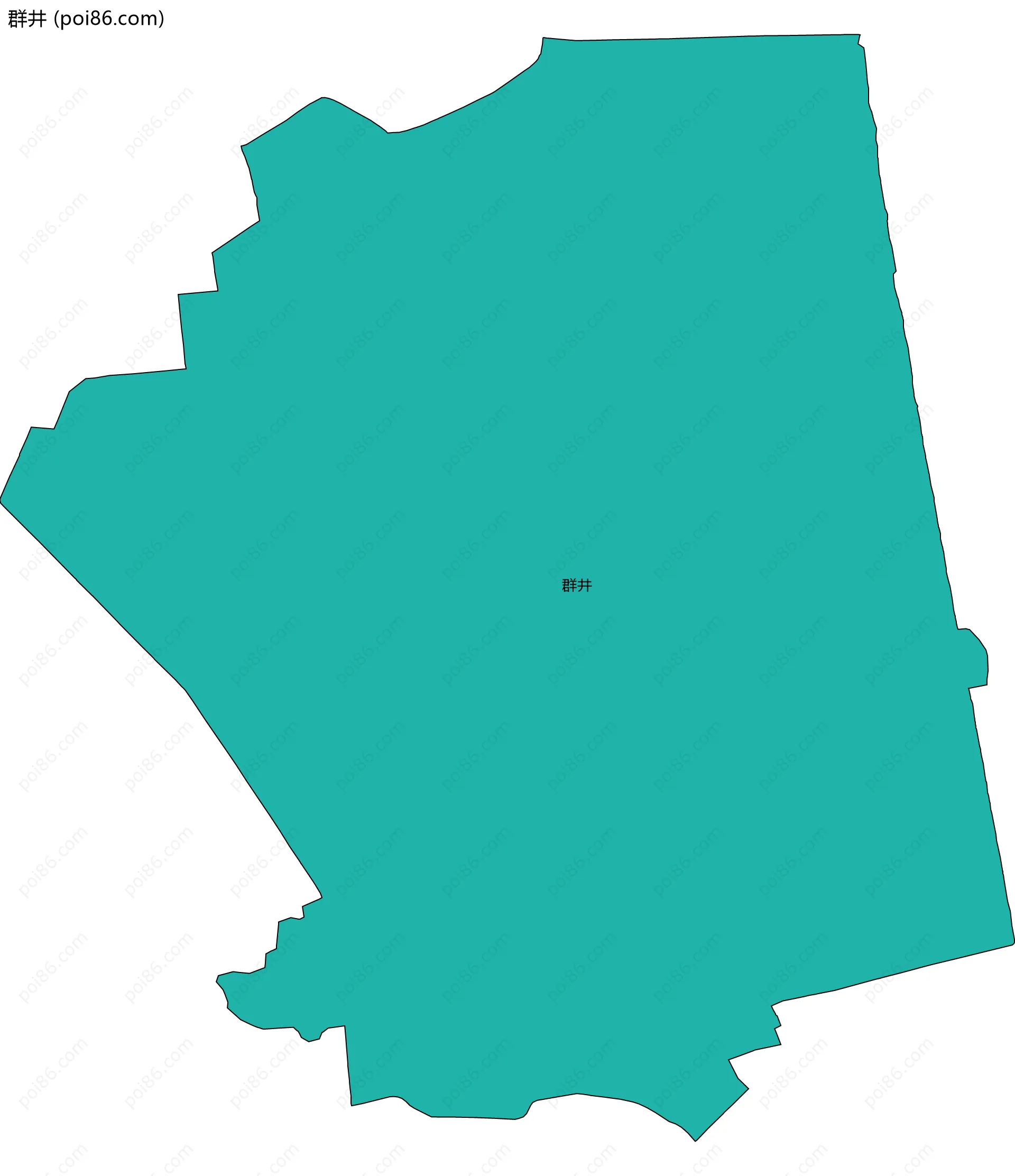 群井边界地图