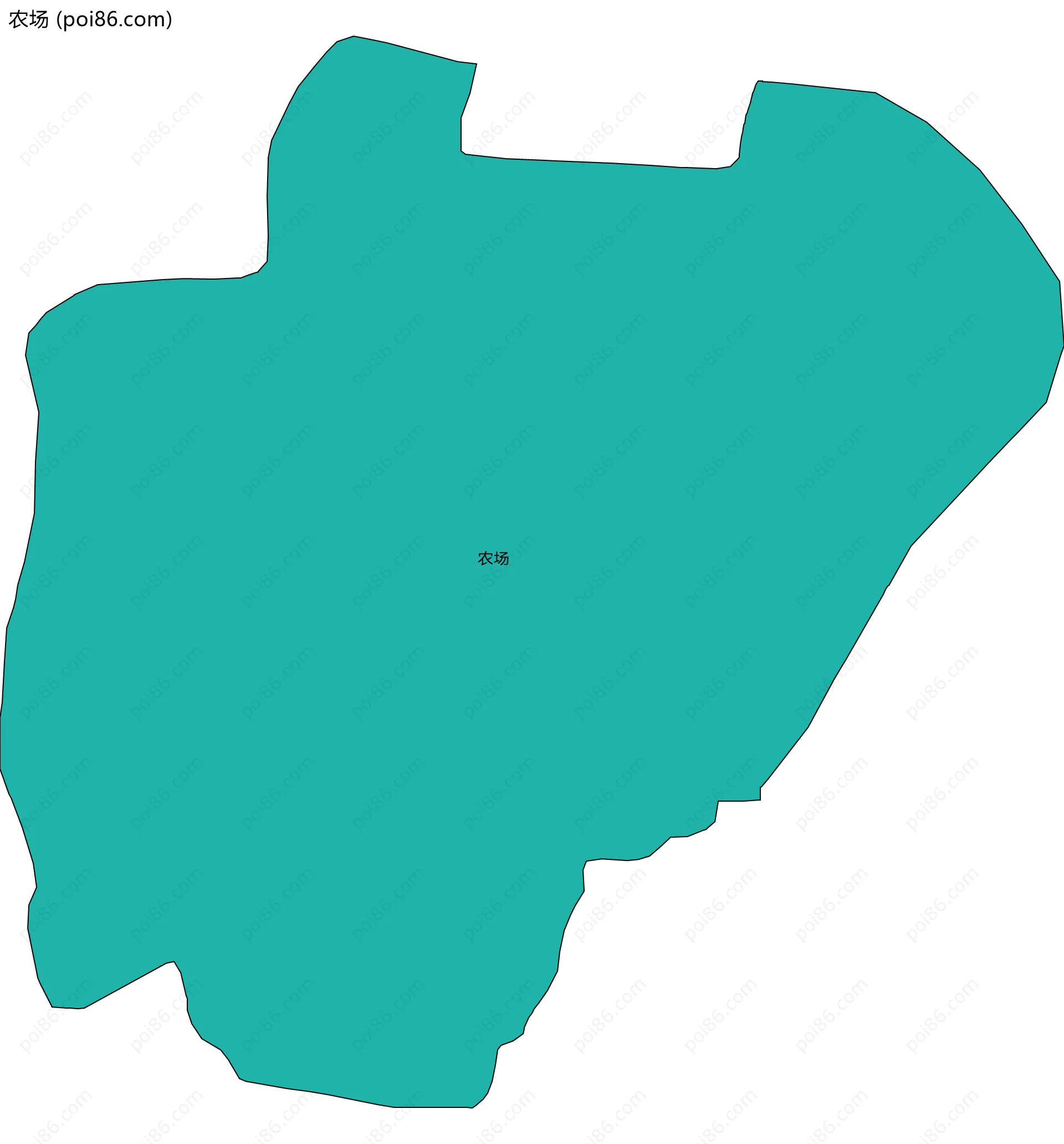 农场边界地图