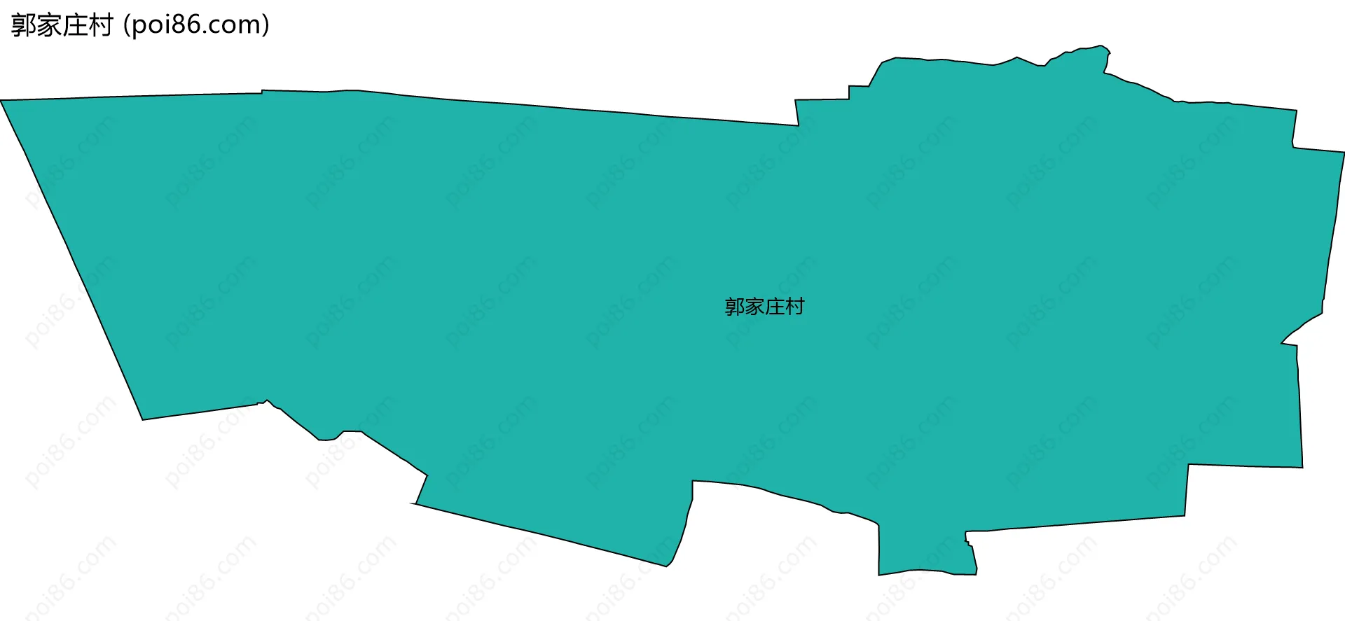 郭家庄村边界地图