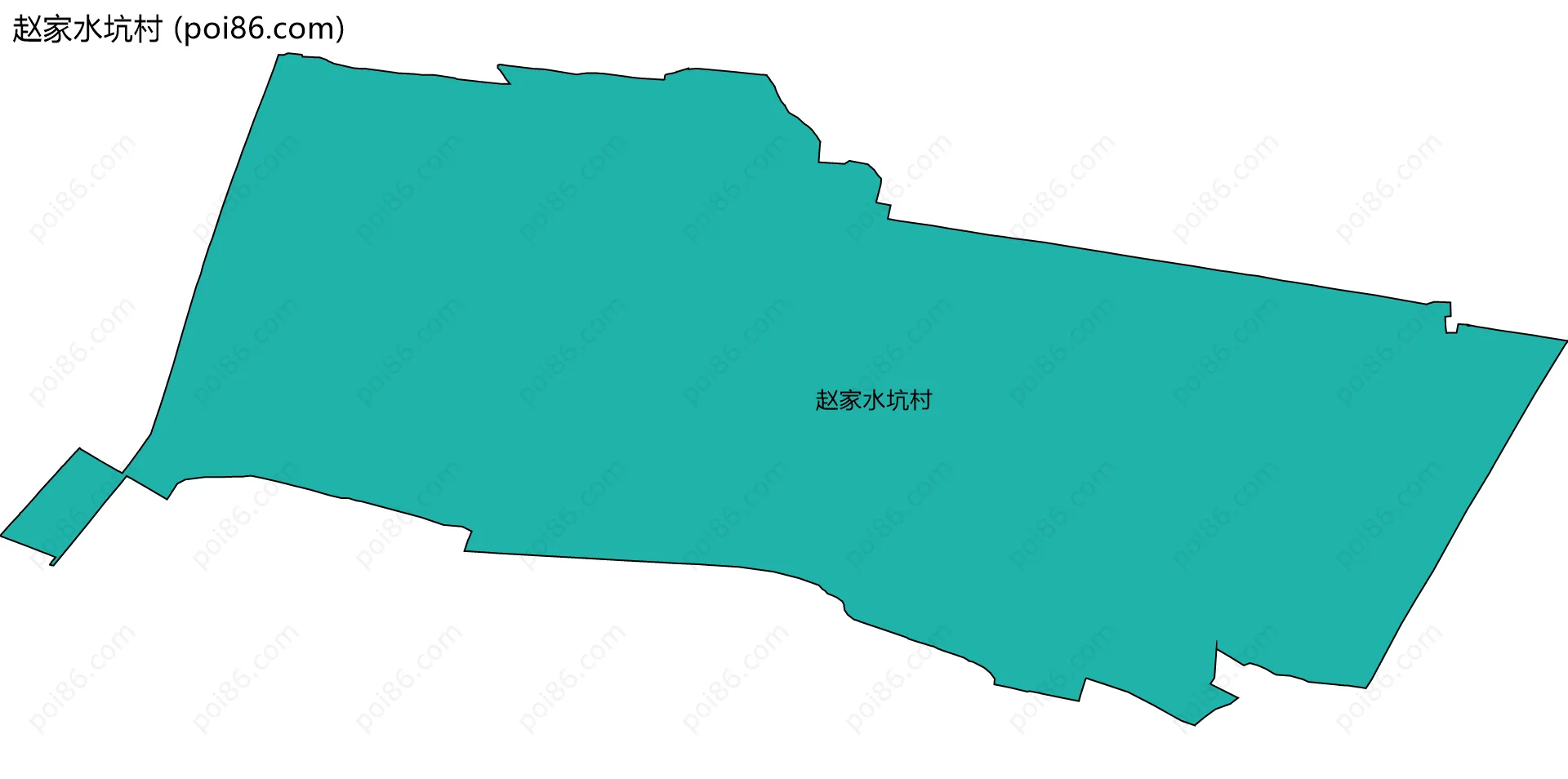 赵家水坑村边界地图