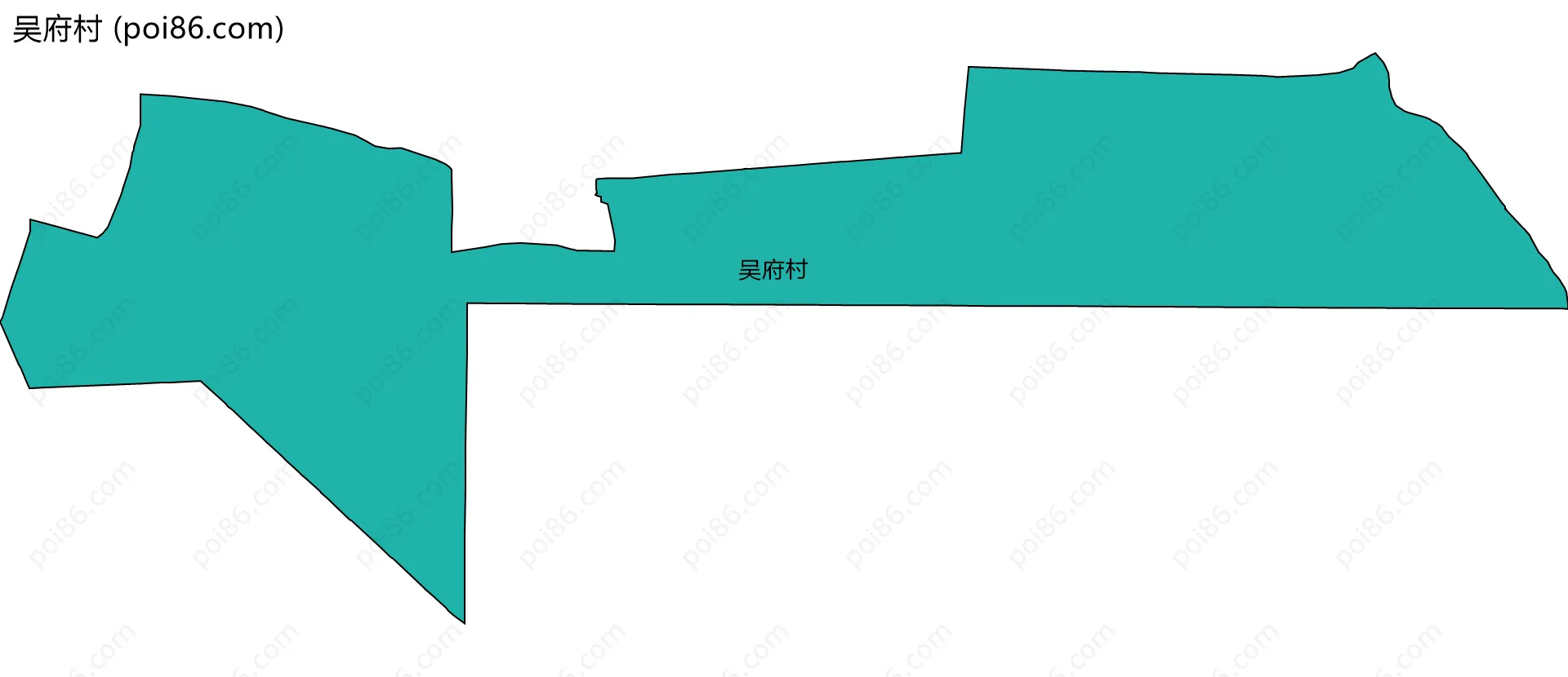 吴府村边界地图