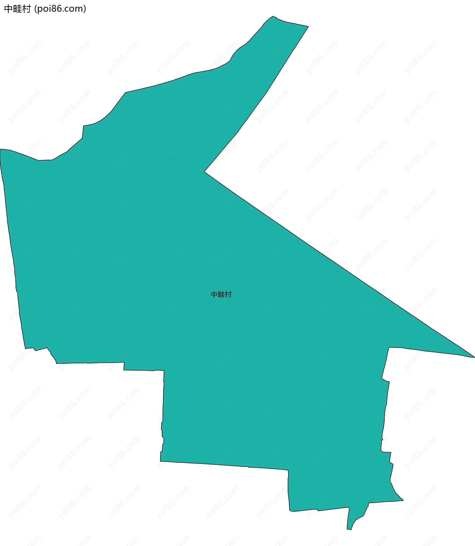 中畦村边界地图