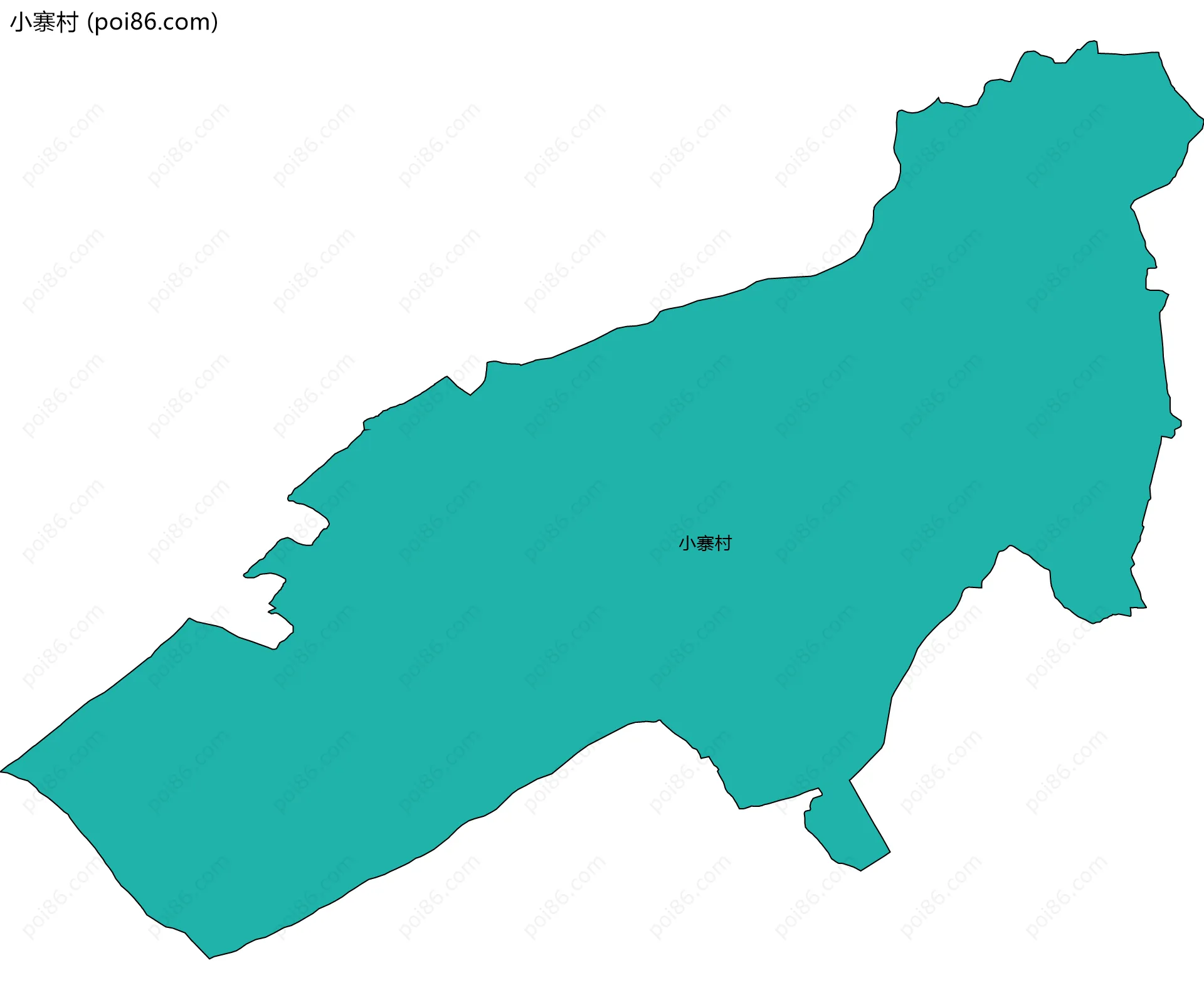 小寨村边界地图