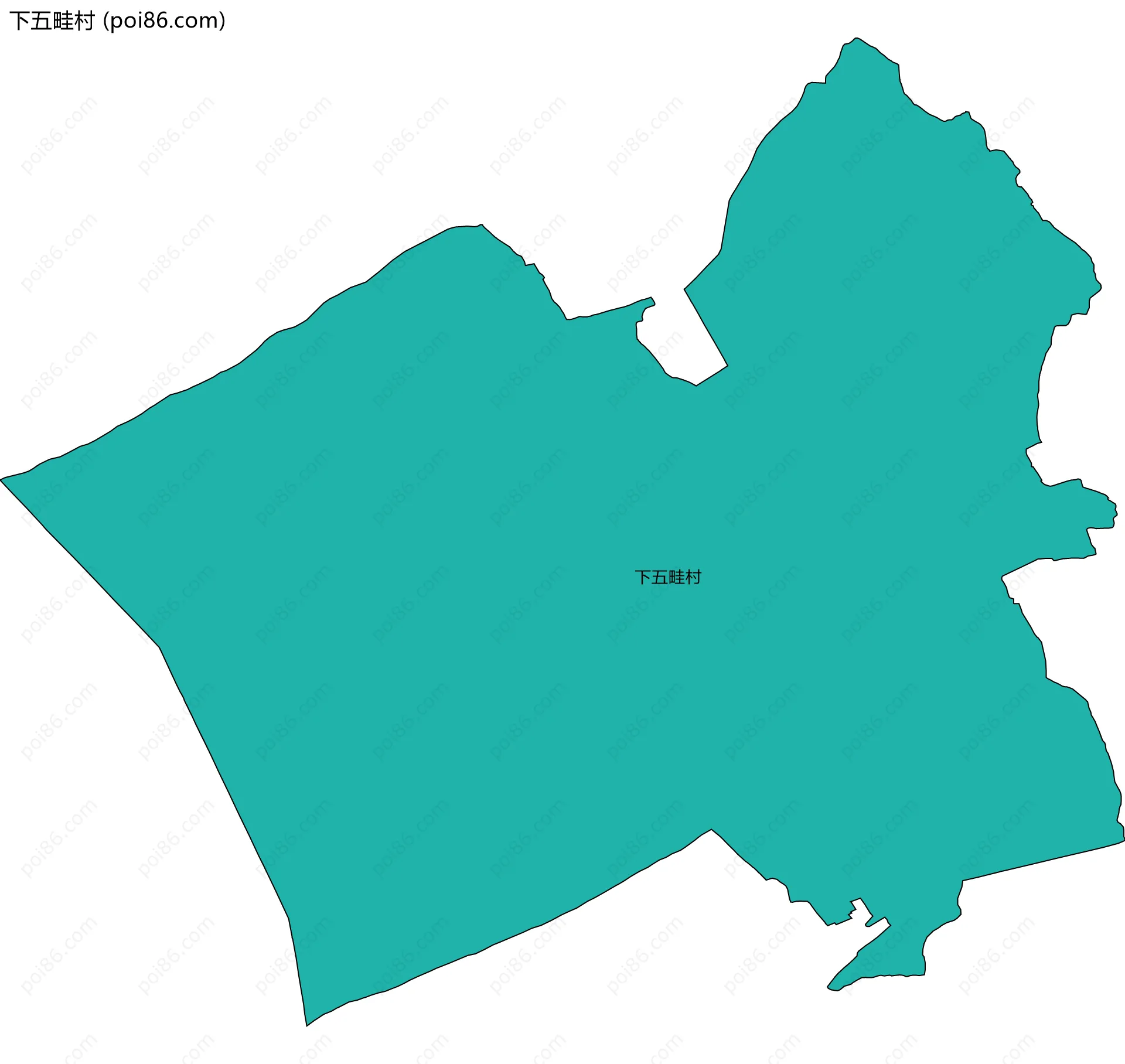 下五畦村边界地图