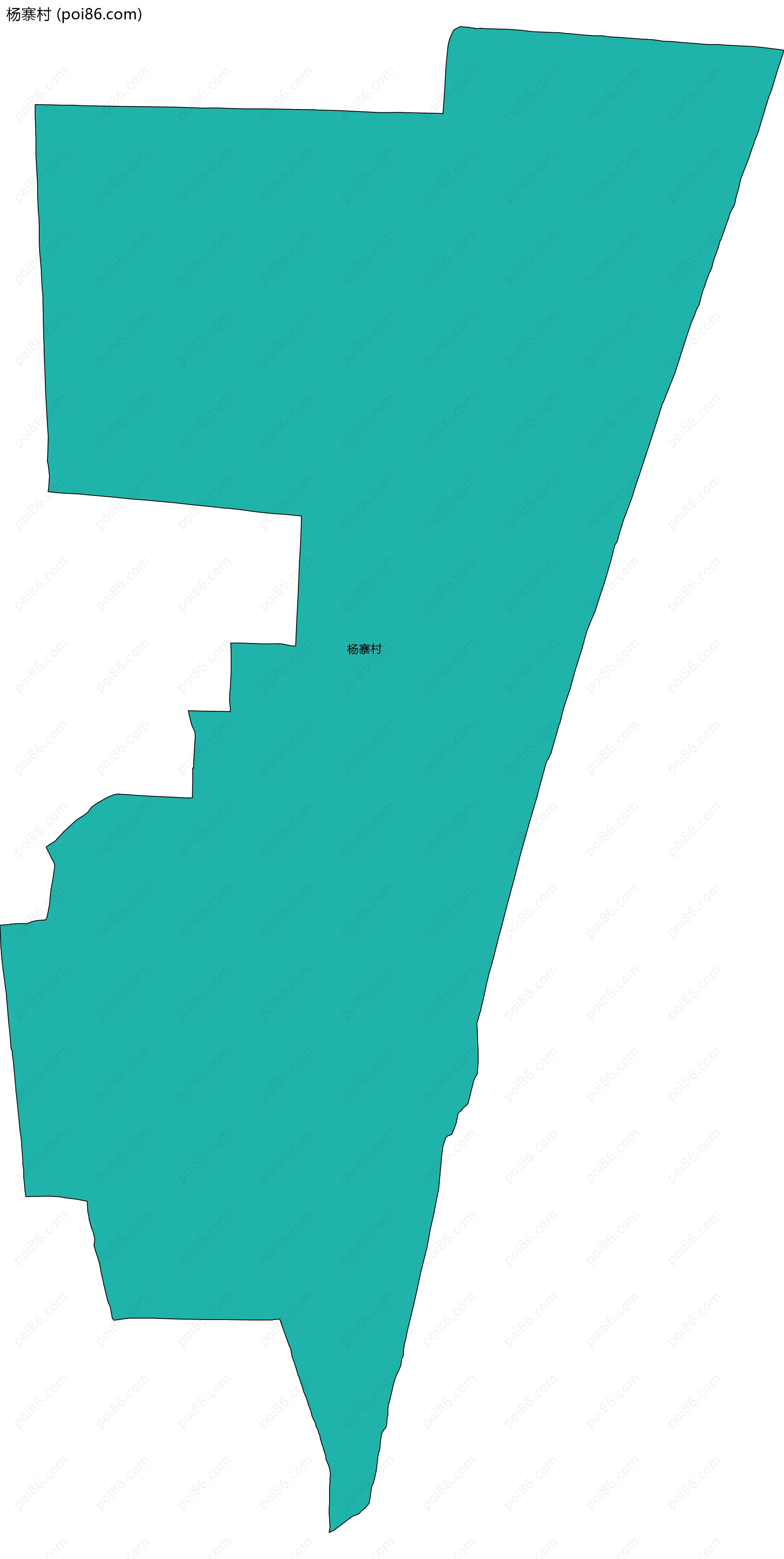 杨寨村边界地图