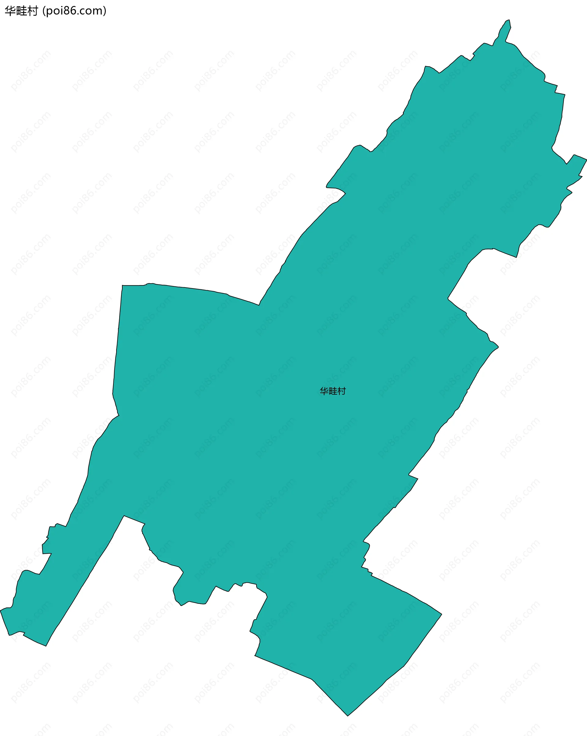 华畦村边界地图