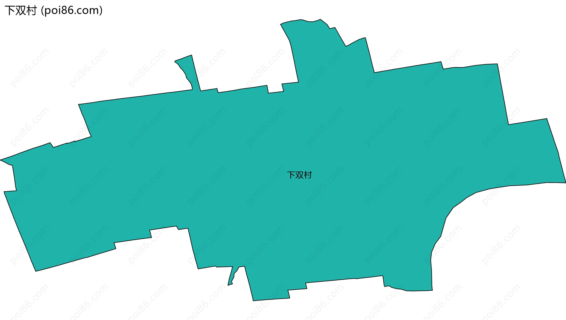 下双村边界地图