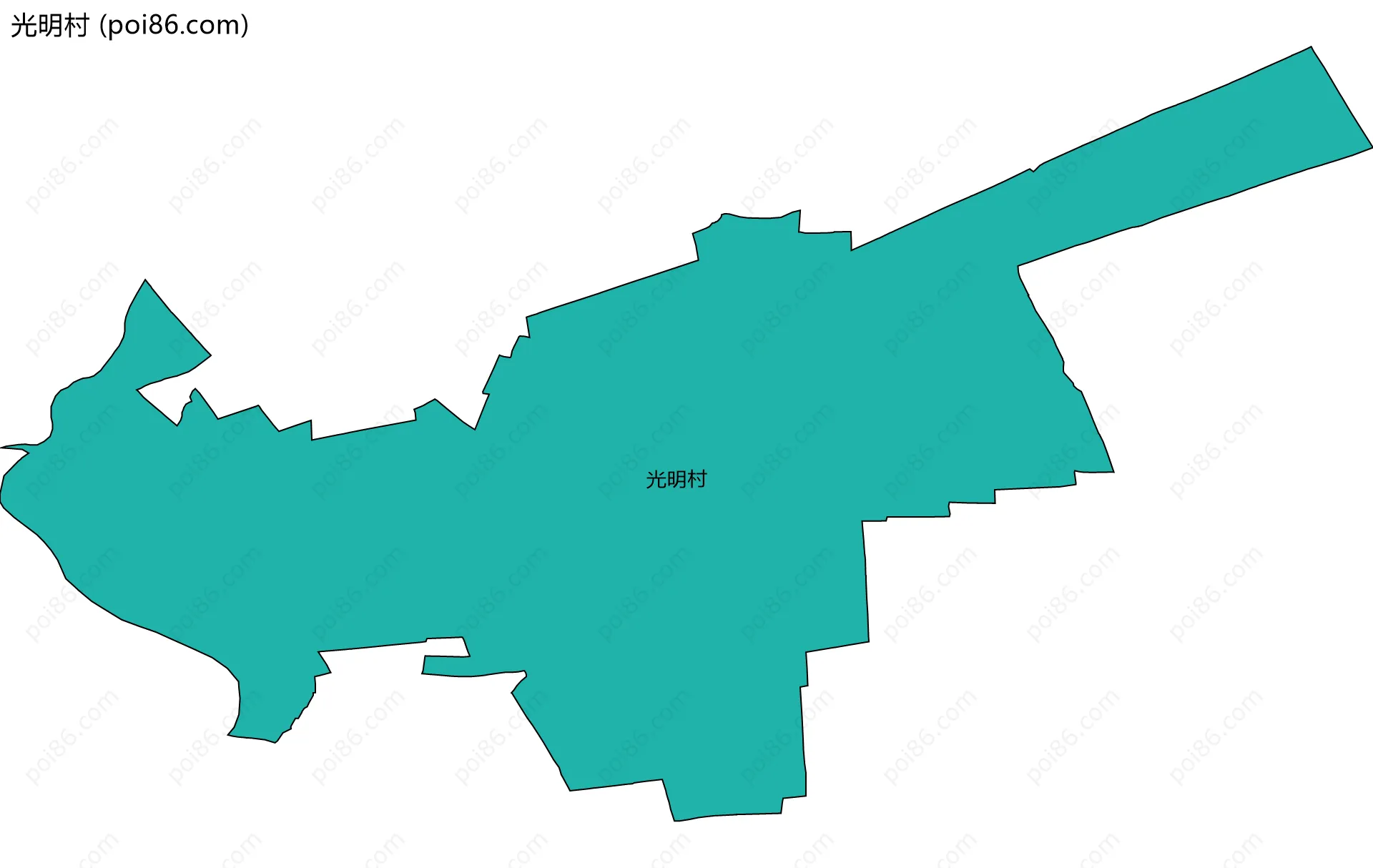 光明村边界地图