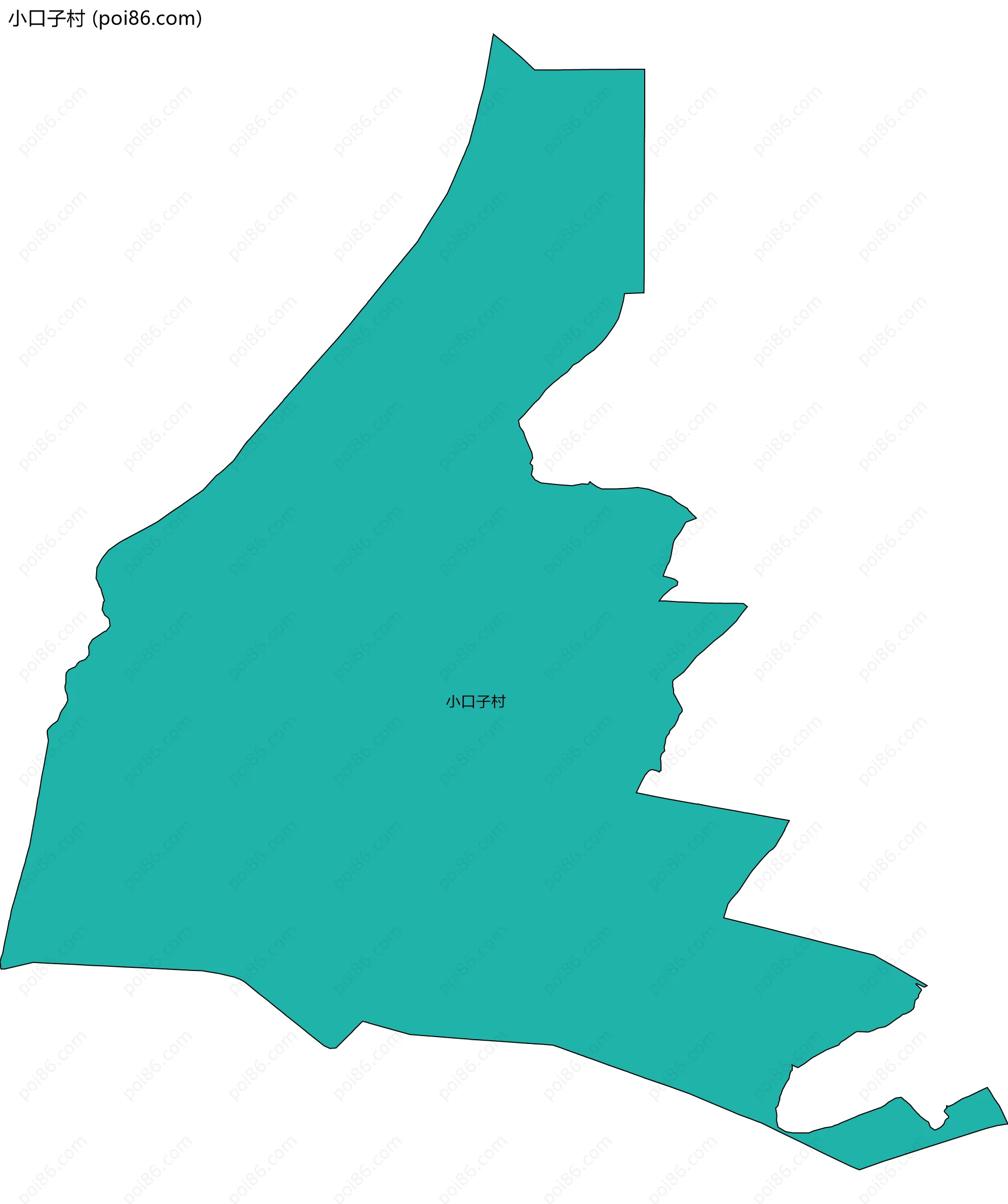 小口子村边界地图