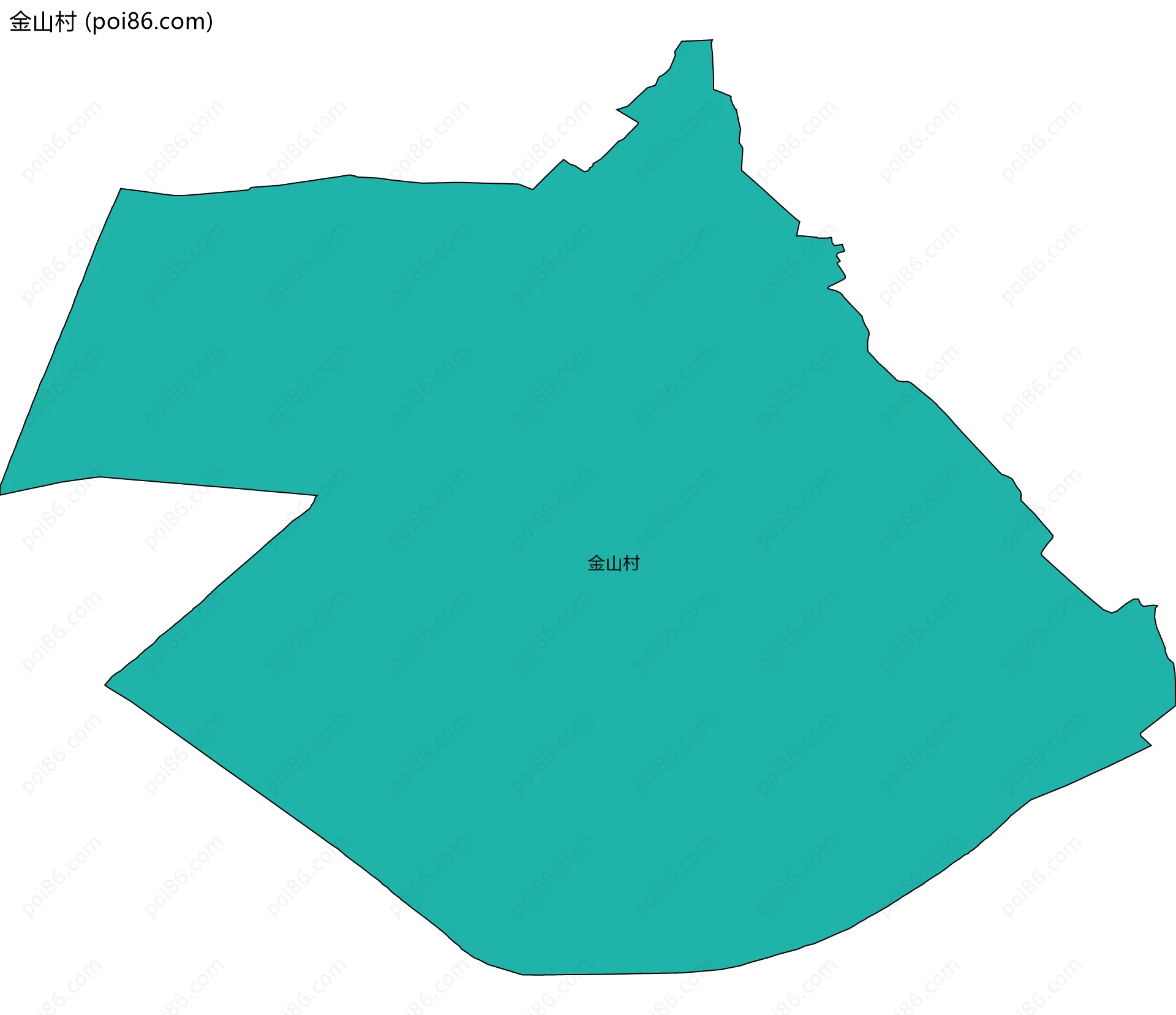 金山村边界地图