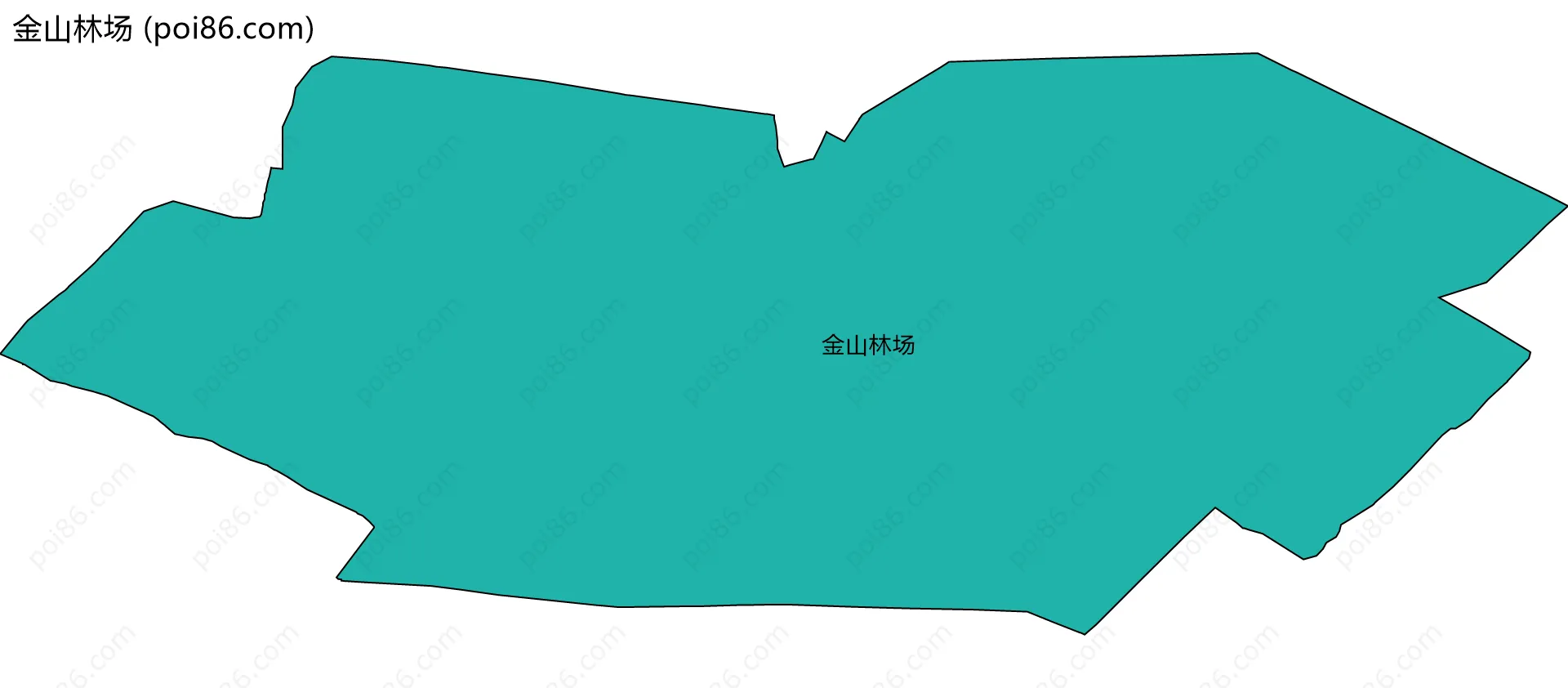 金山林场边界地图