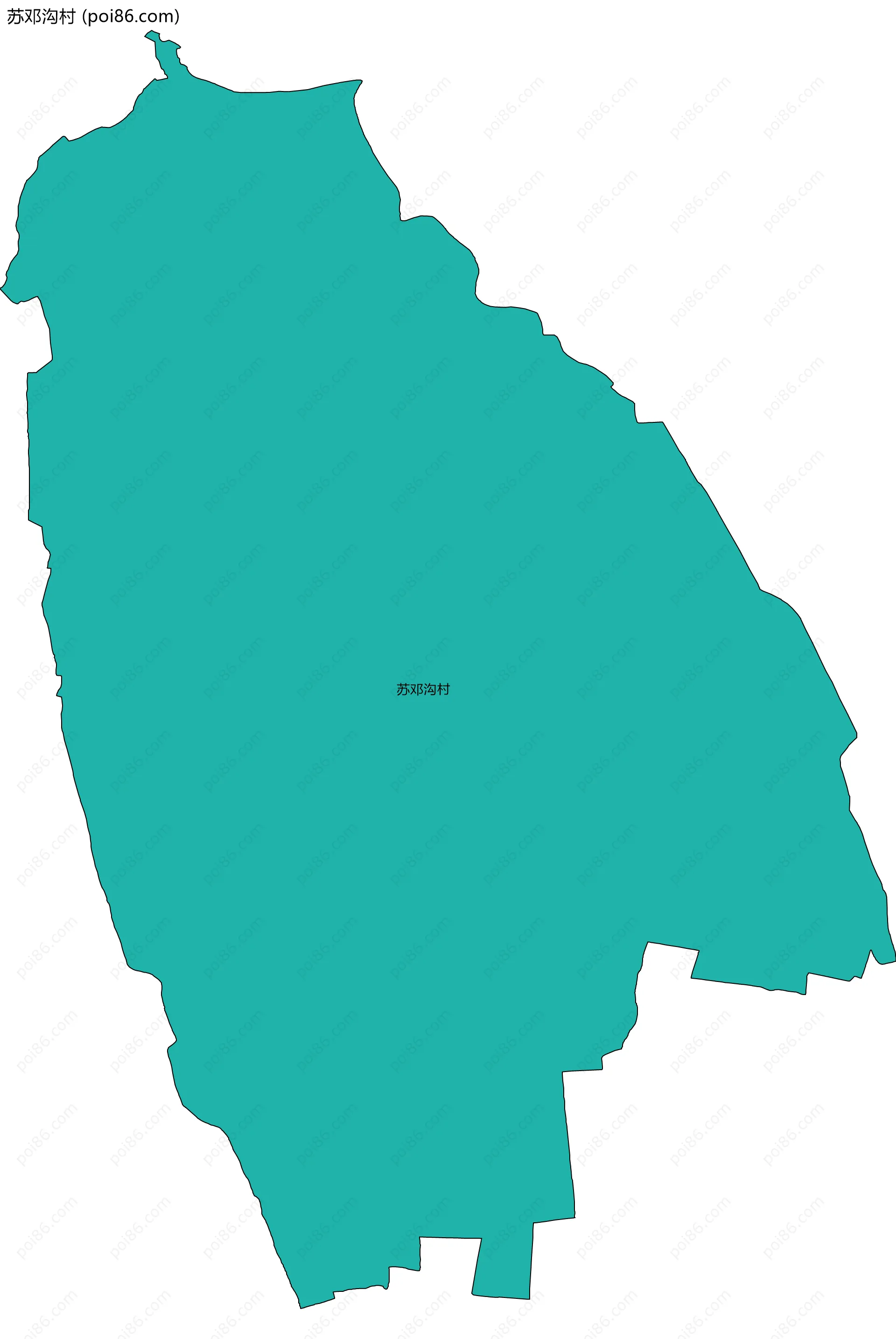 苏邓沟村边界地图