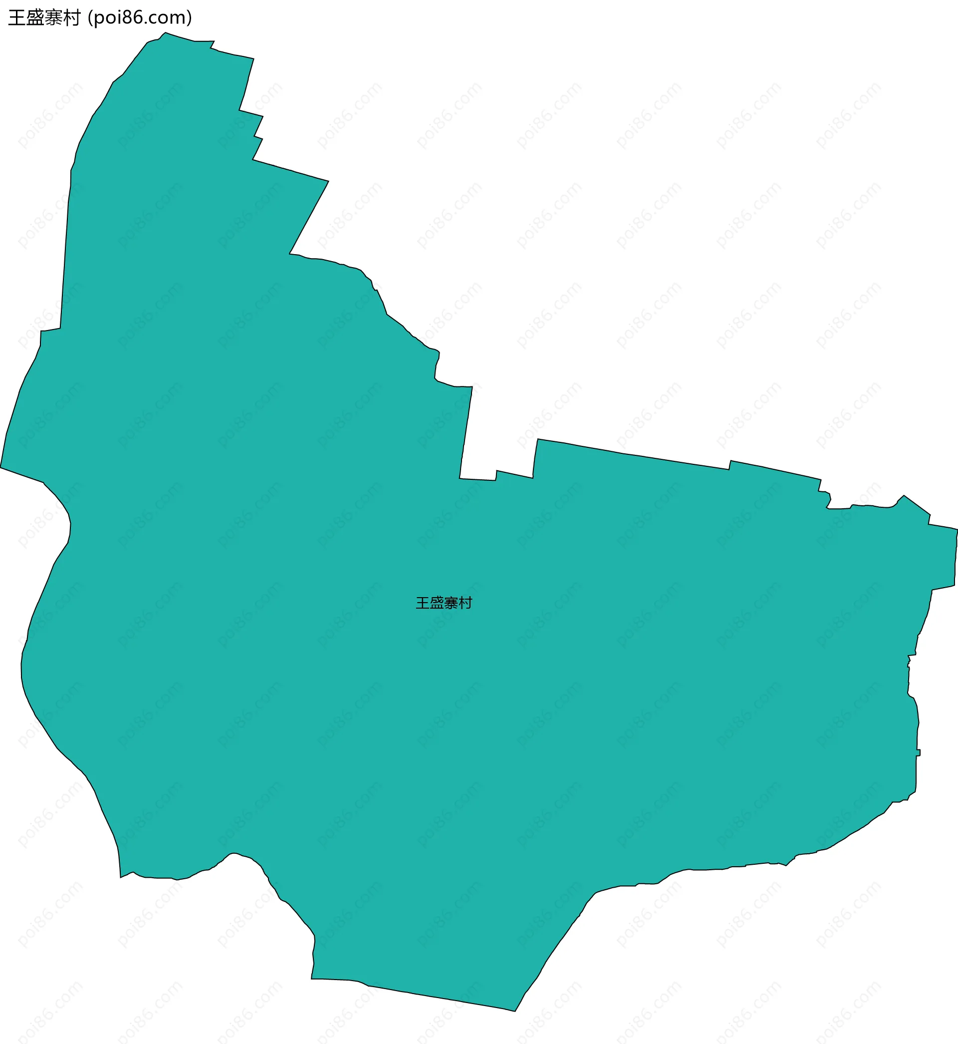 王盛寨村边界地图