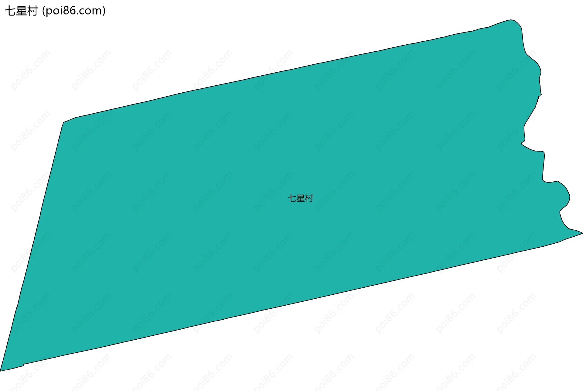 七星村边界地图