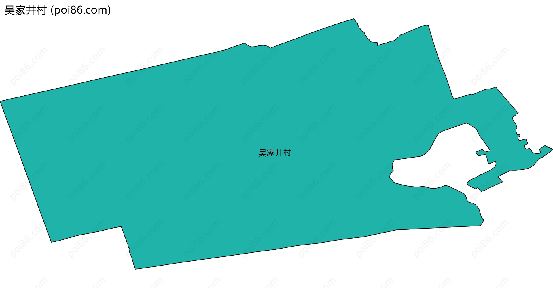 吴家井村边界地图