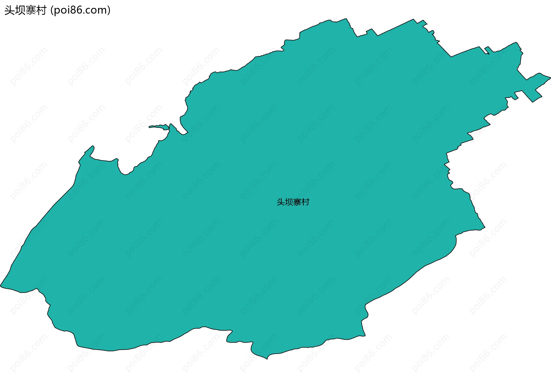 头坝寨村边界地图