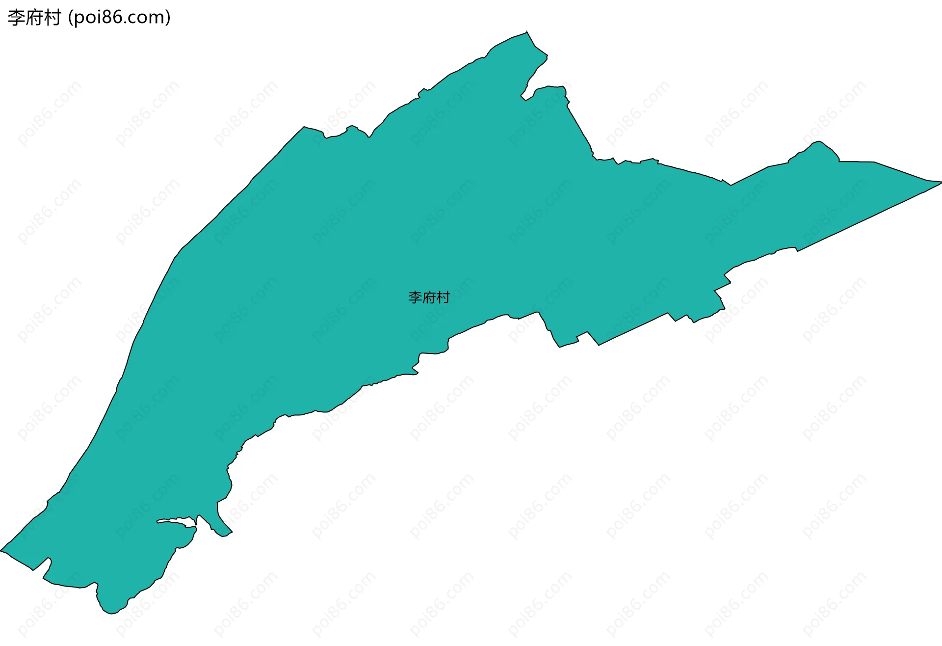 李府村边界地图