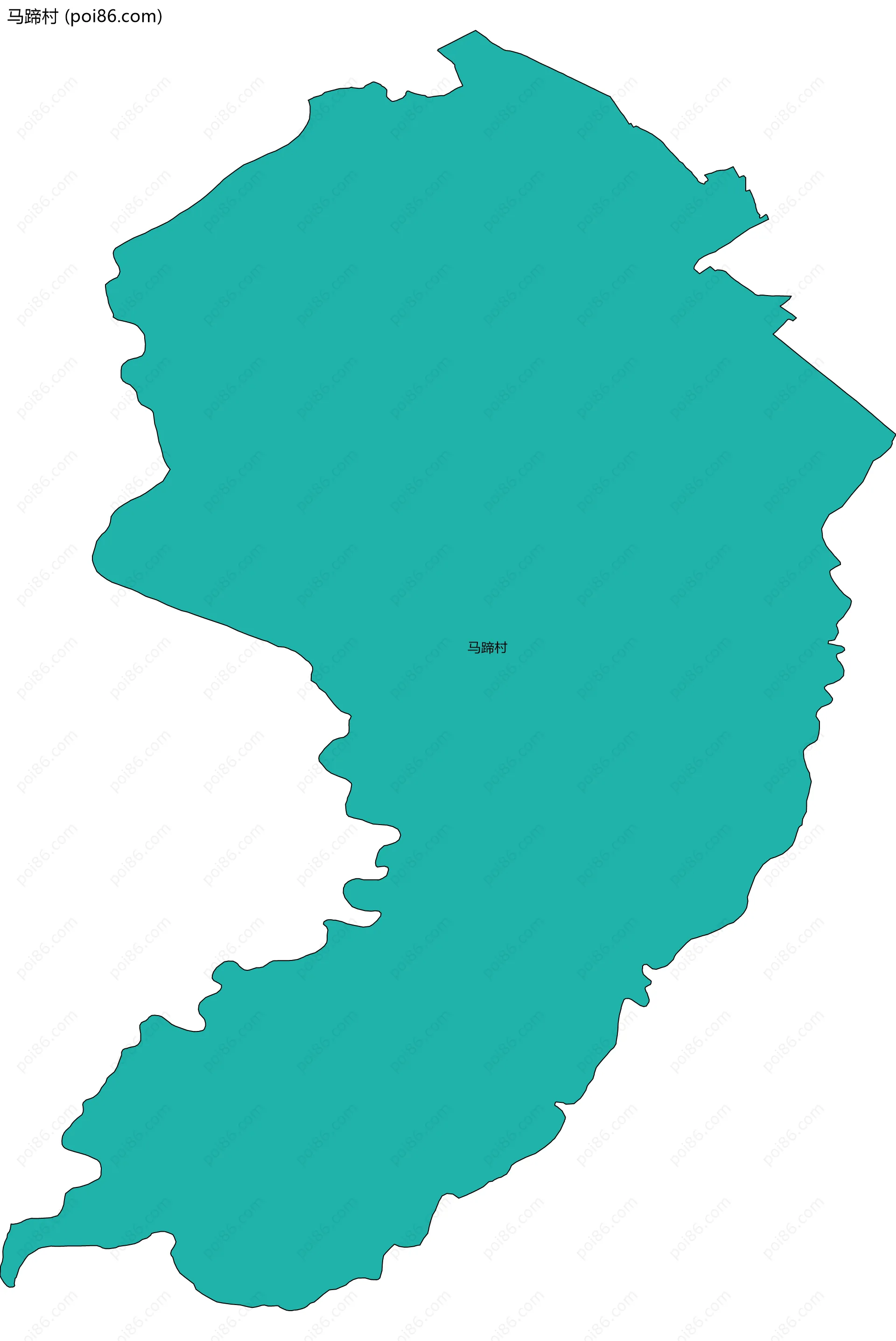 马蹄村边界地图