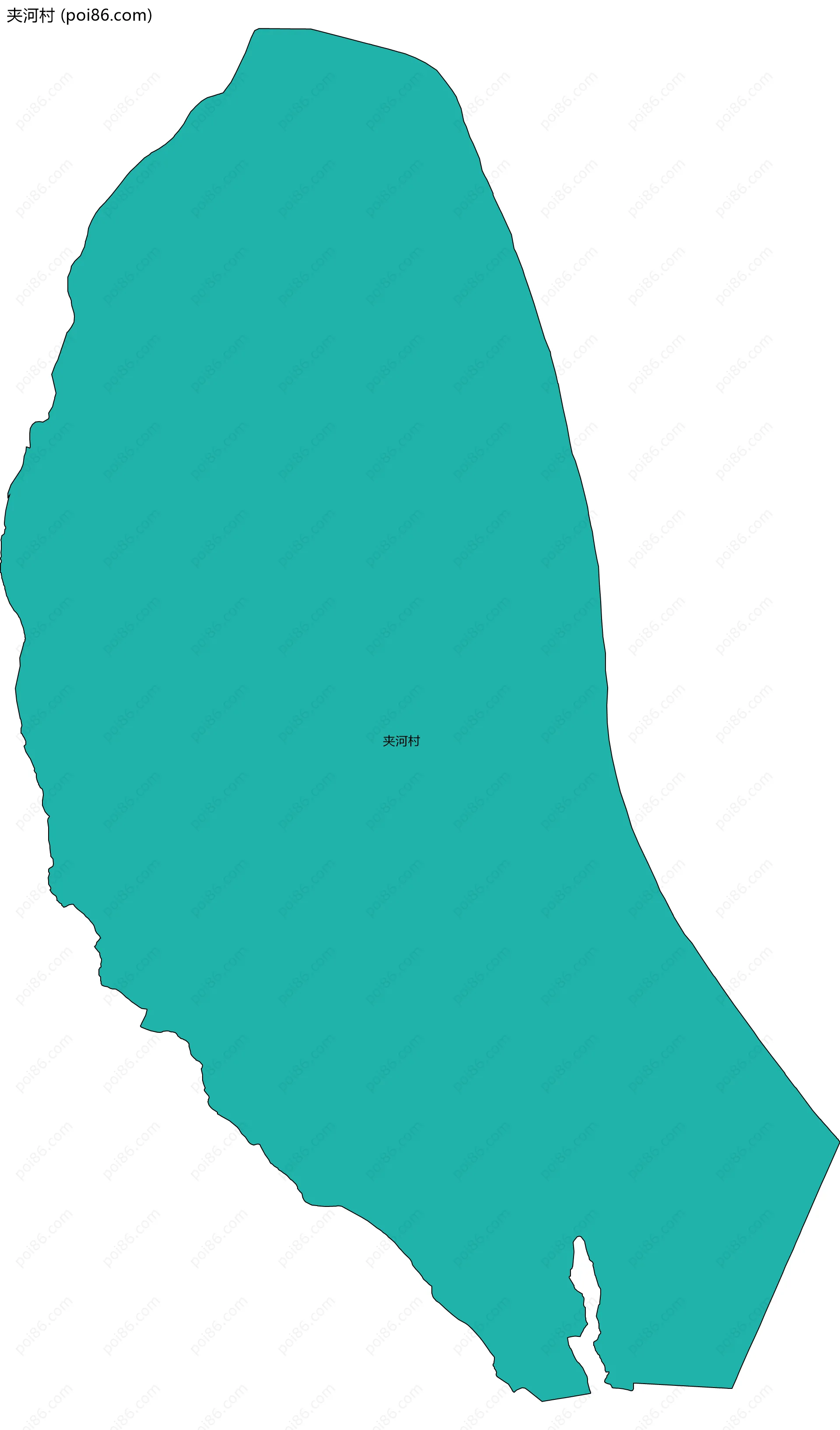 夹河村边界地图