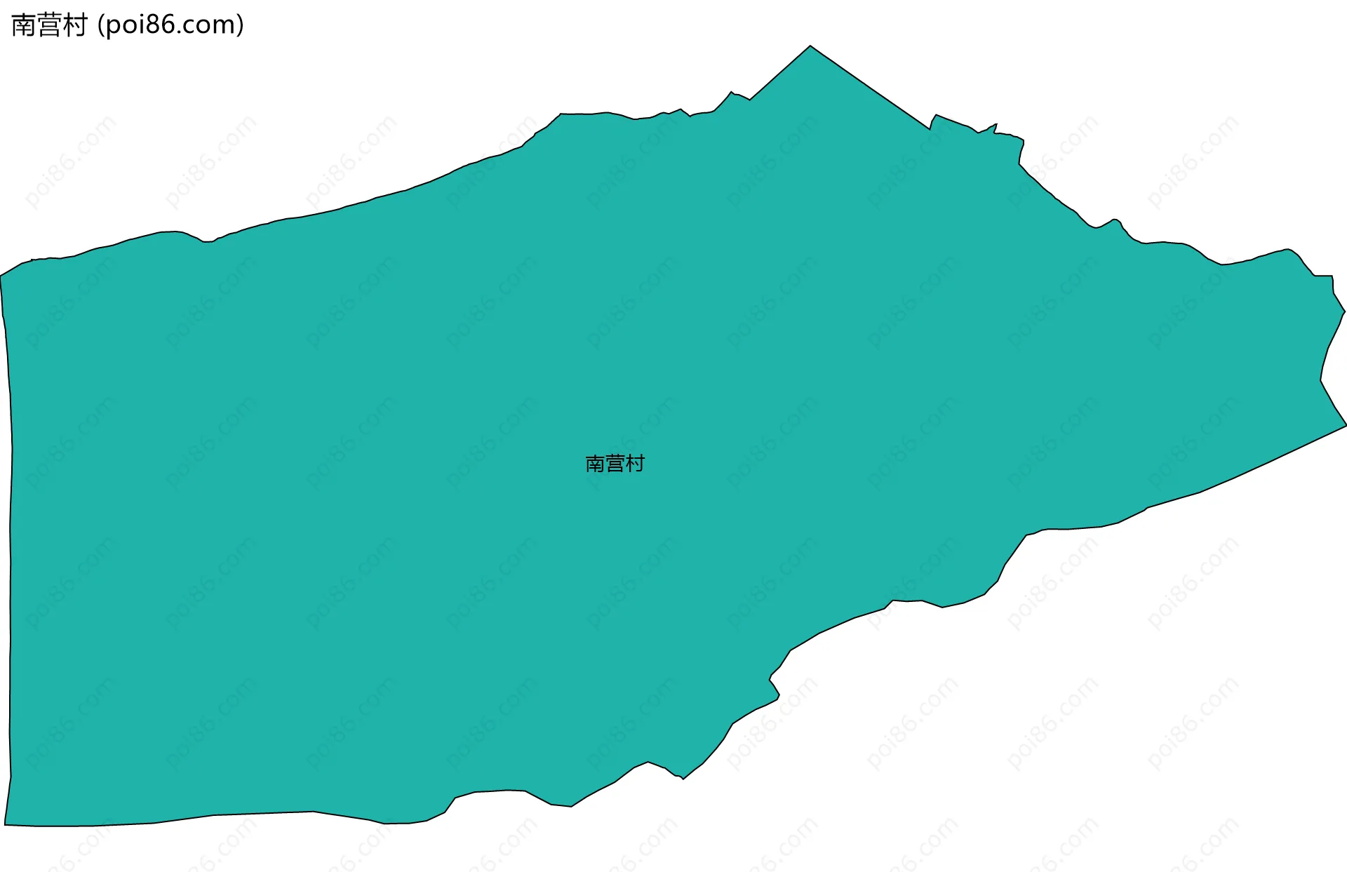 南营村边界地图