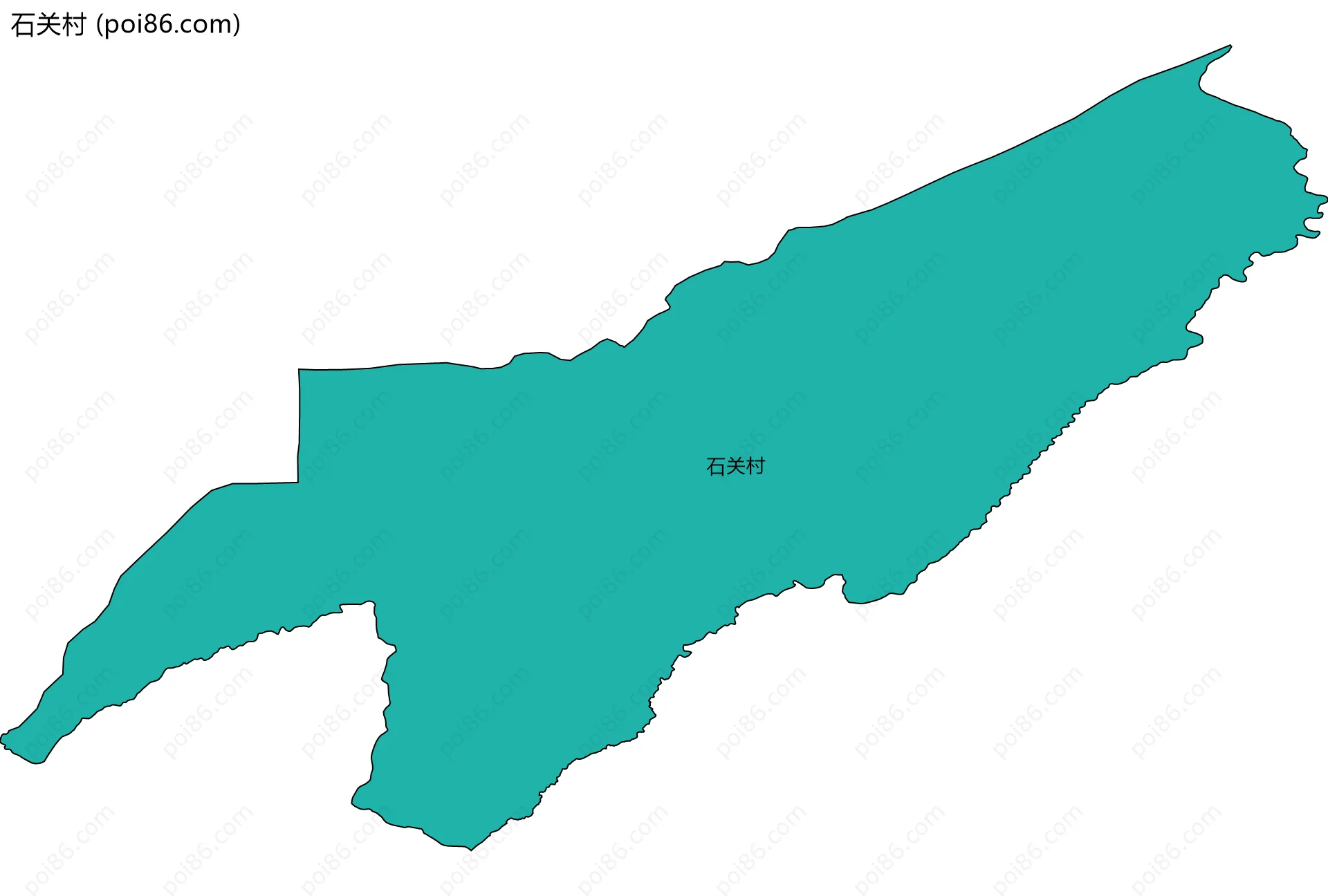石关村边界地图