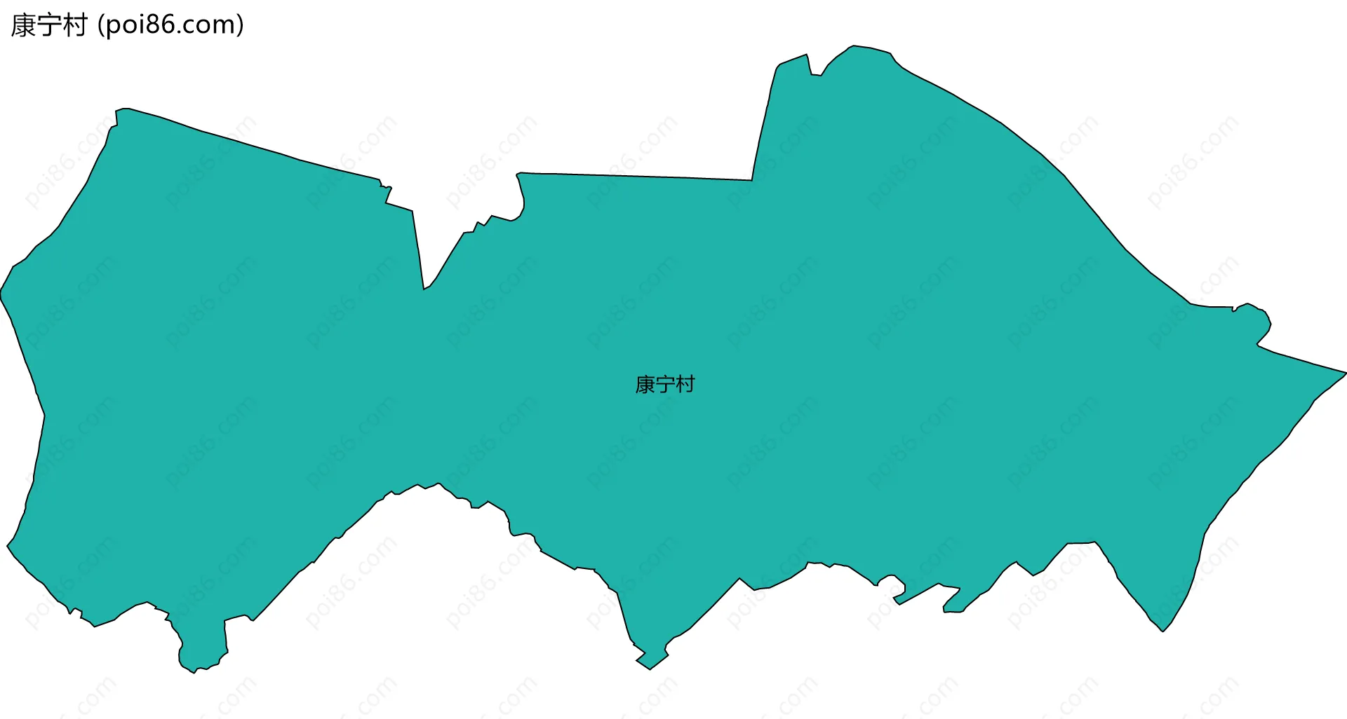 康宁村边界地图