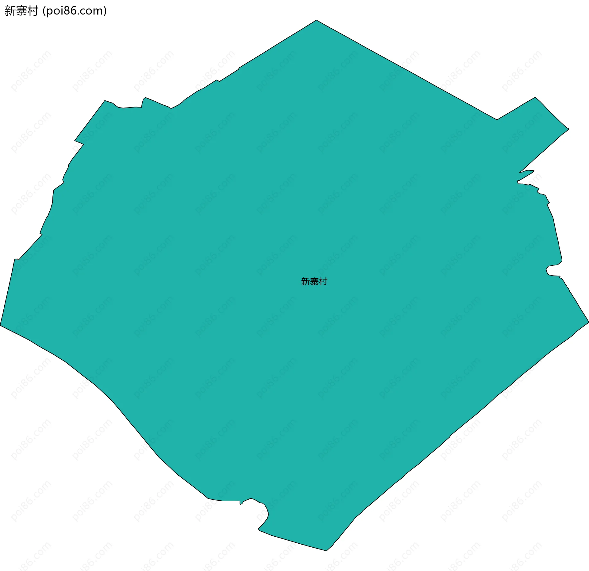 新寨村边界地图
