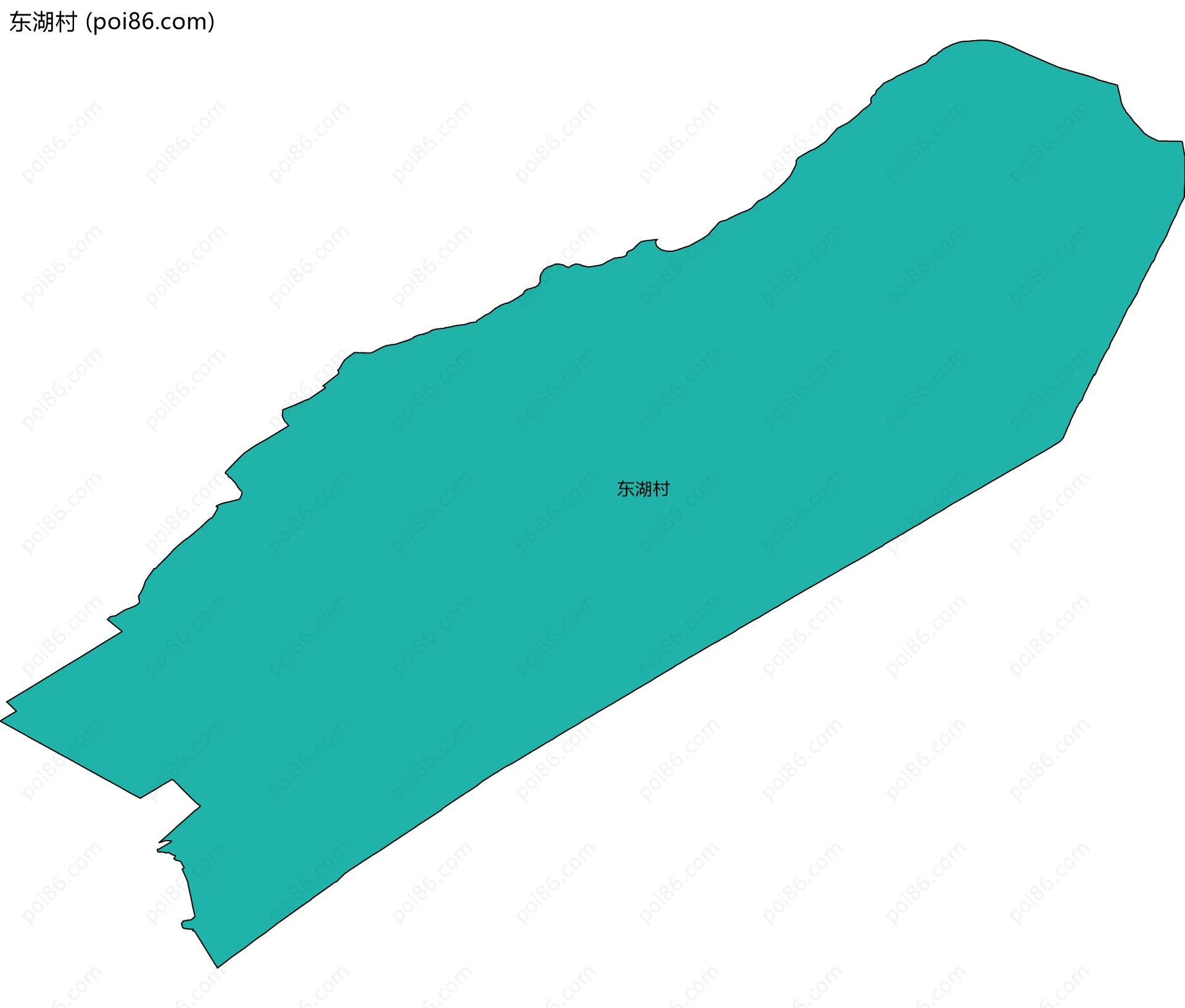 东湖村边界地图